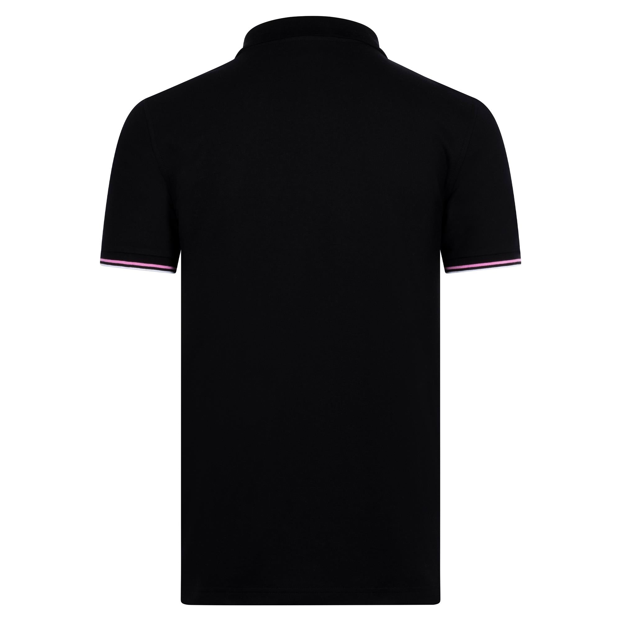 Psycho Bunny Archive Classic Bunny Pique Polo Shirt Black