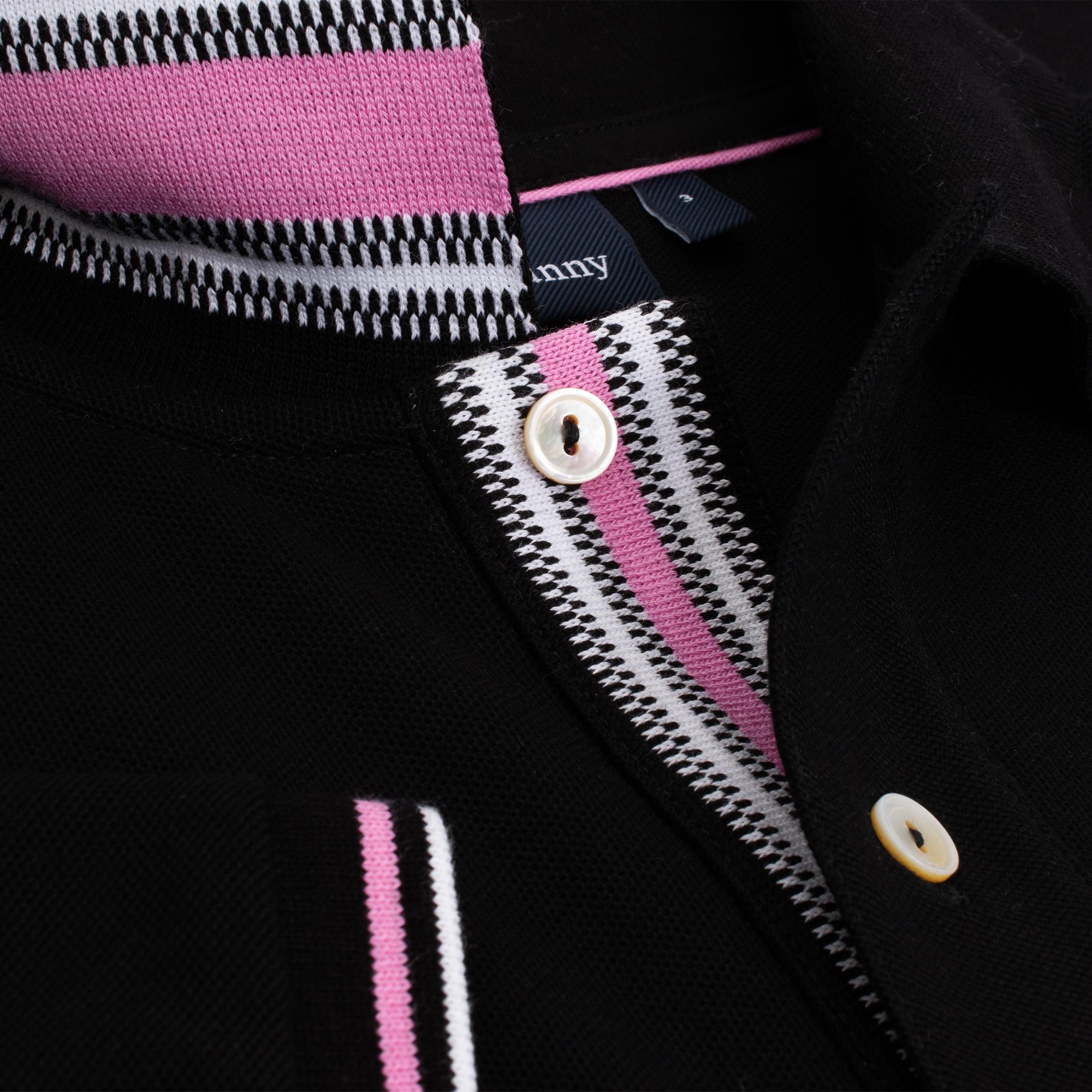 Psycho Bunny Archive Classic Bunny Pique Polo Shirt Black