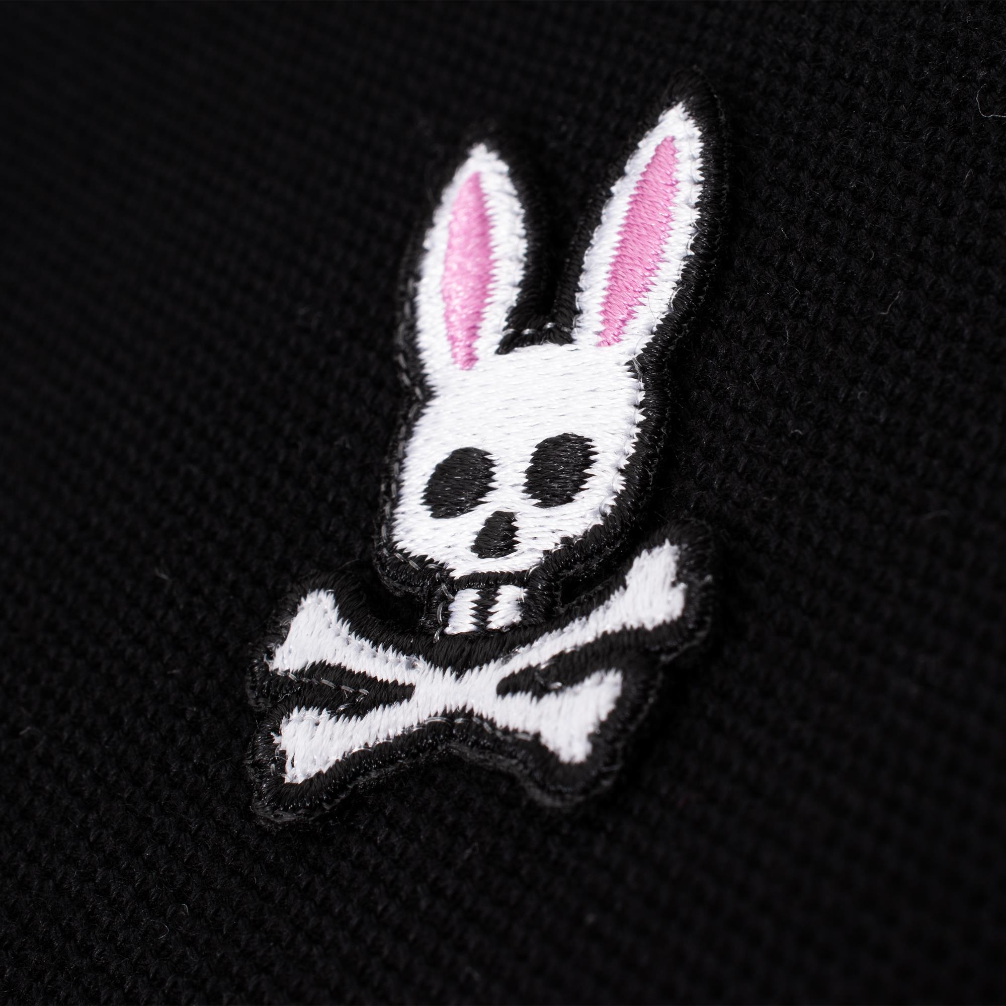 Psycho Bunny Archive Classic Bunny Pique Polo Shirt Black
