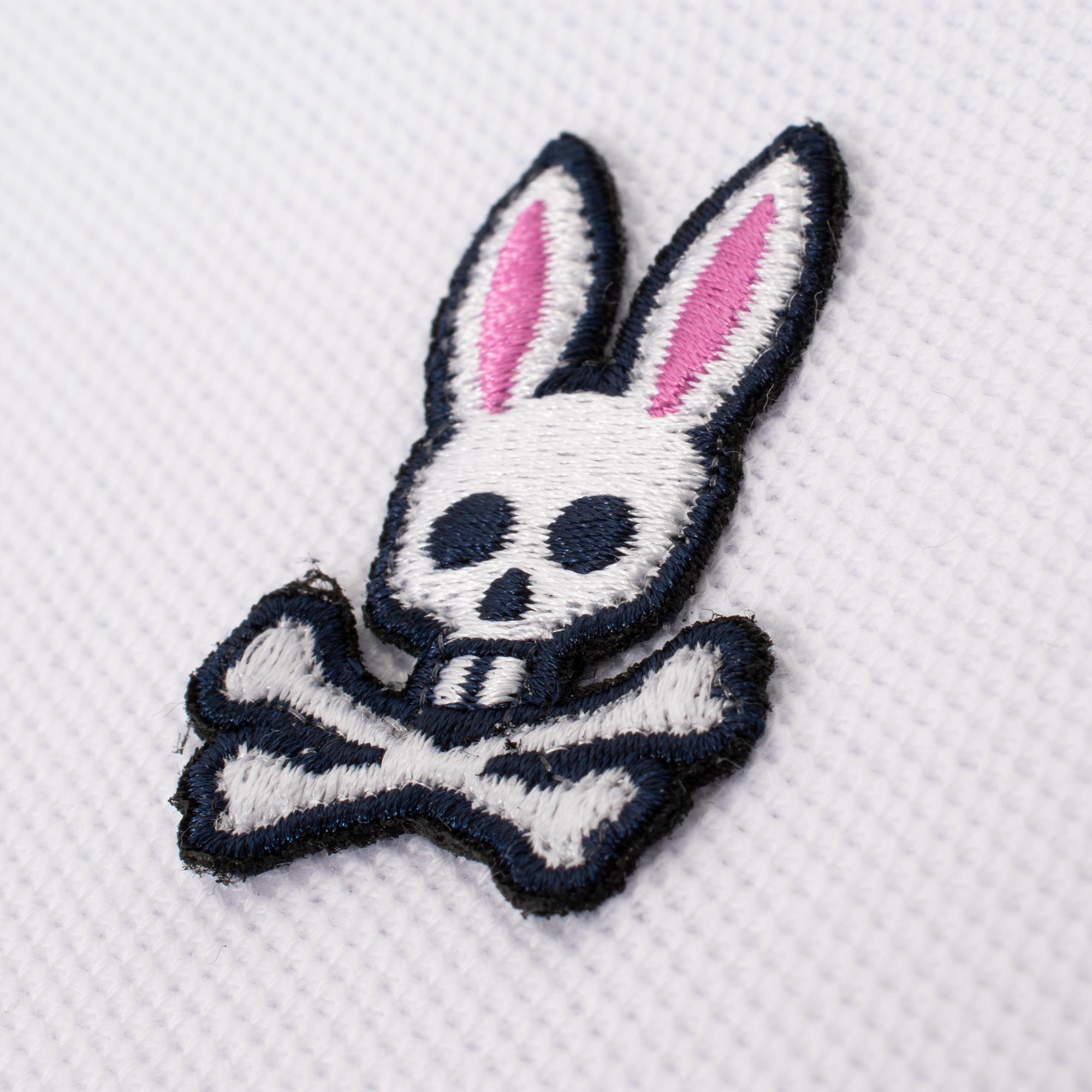 Psycho Bunny Archive Classic Bunny Pique Polo Shirt White