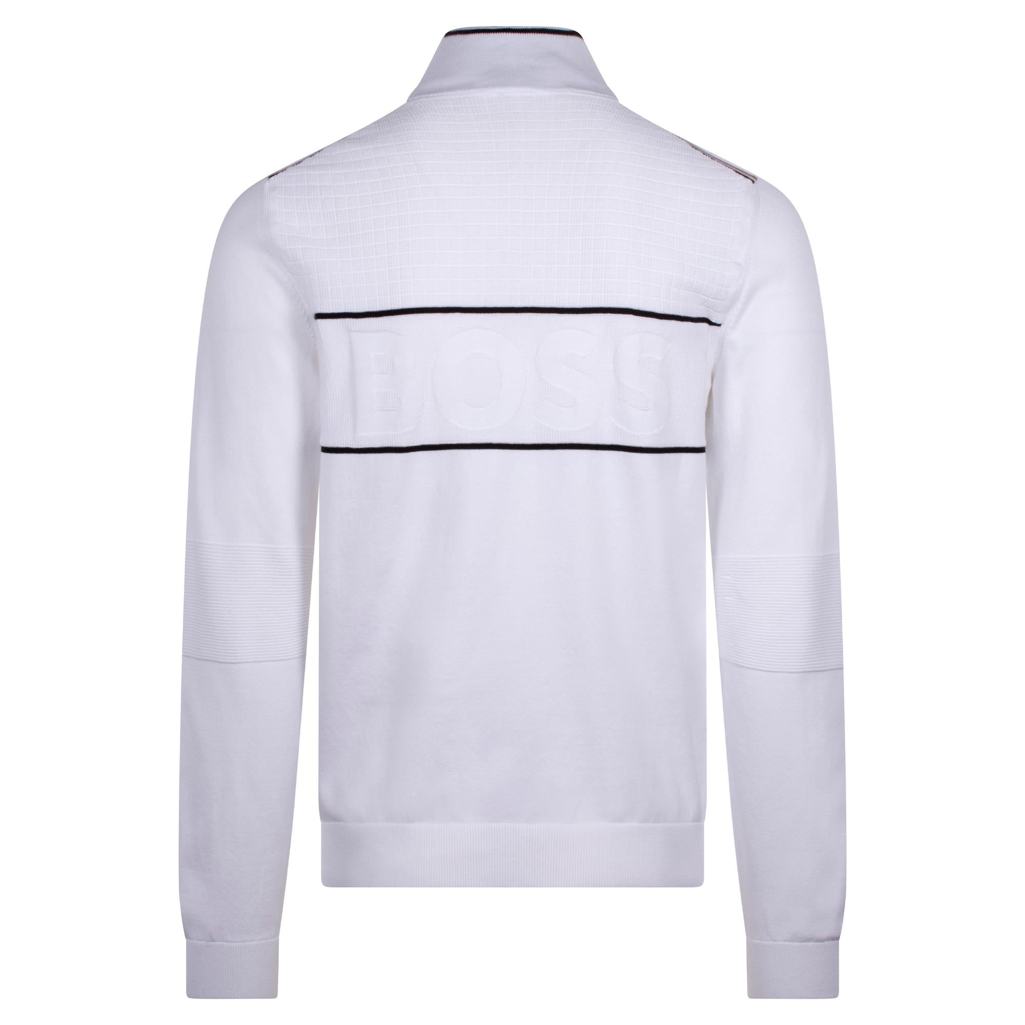 Boss K_Hydro QZ-1 Mens Sweater White