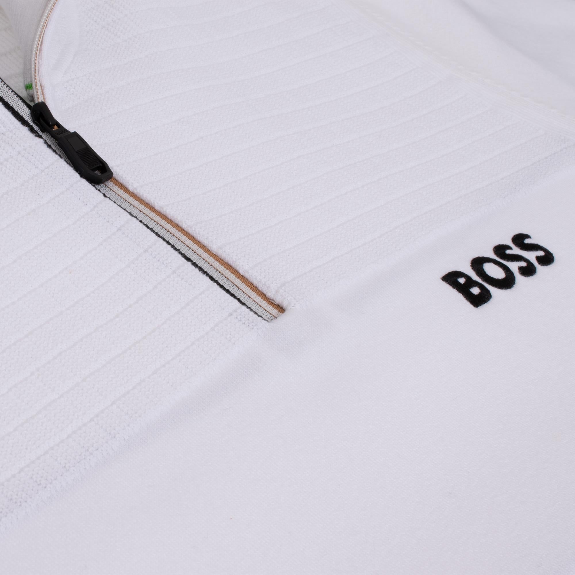 Boss K_Hydro QZ-1 Mens Sweater White