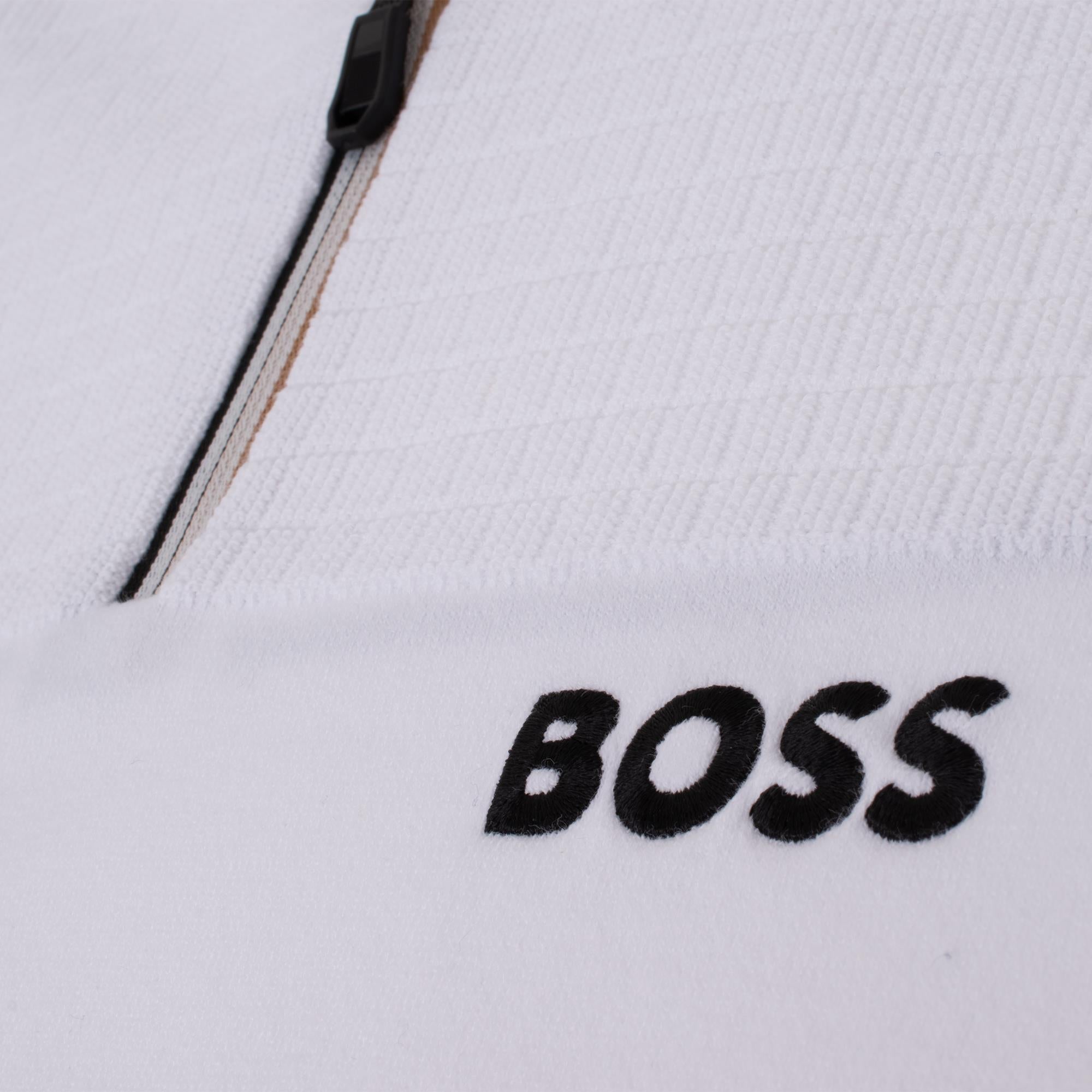 Boss K_Hydro QZ-1 Mens Sweater White