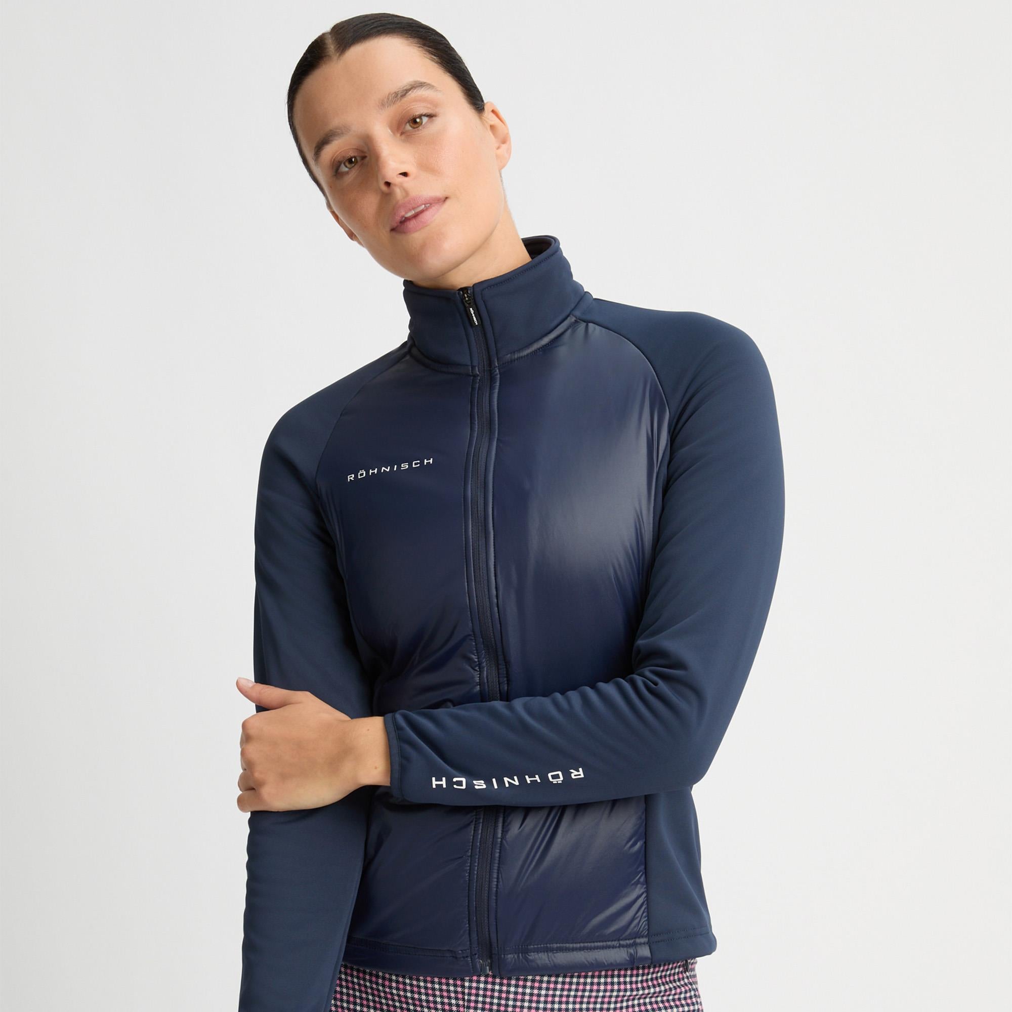 Rohnisch Fiona Ladies Hybrid Golf Jacket Navy