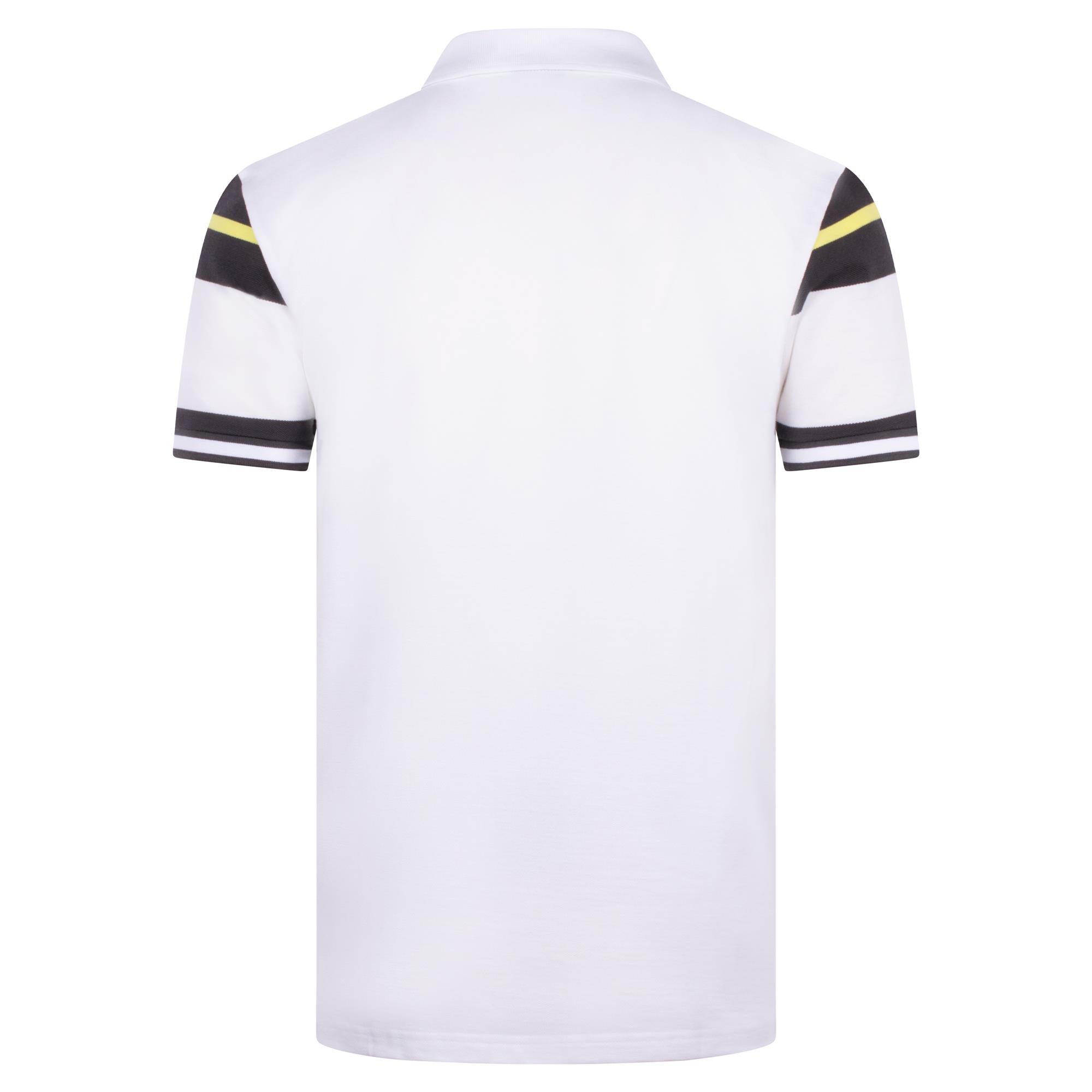 Boss Polo Sleeve Zone Mens Polo Shirt White