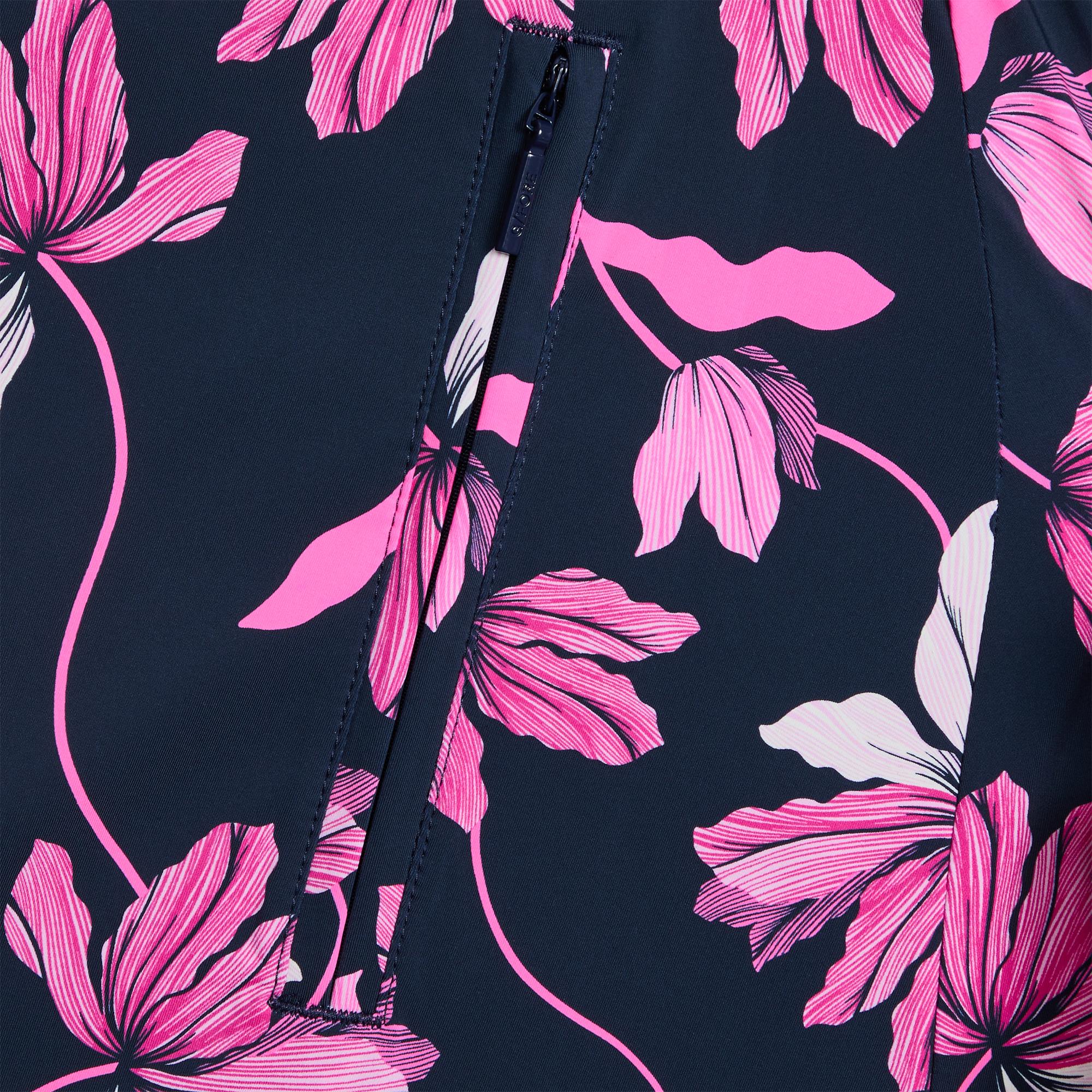 G/FORE Iris Print Silky Tech Nylon A-Line Ladies Golf Skort Twilight