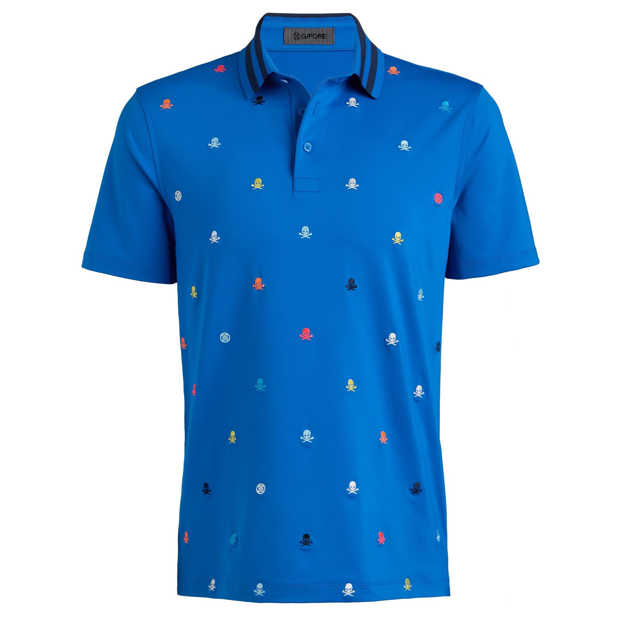 G/FORE Embroidered Tech Jersey Mens Polo Shirt Lisbon