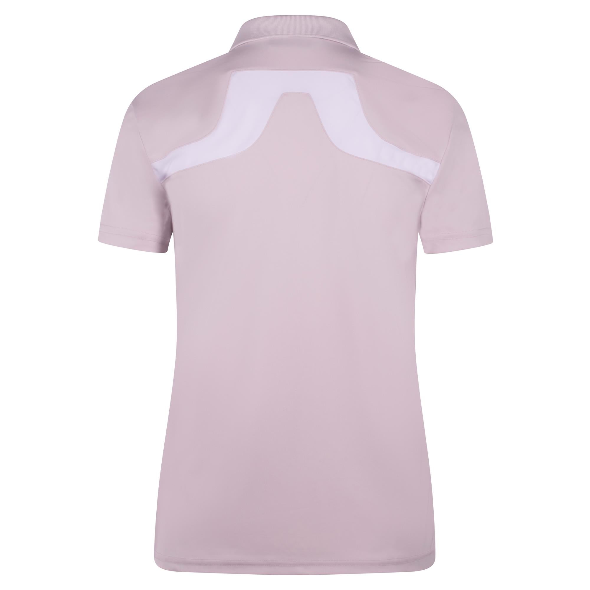 J Lindeberg Cassie Ladies Golf Polo Shirt Grey Lilac