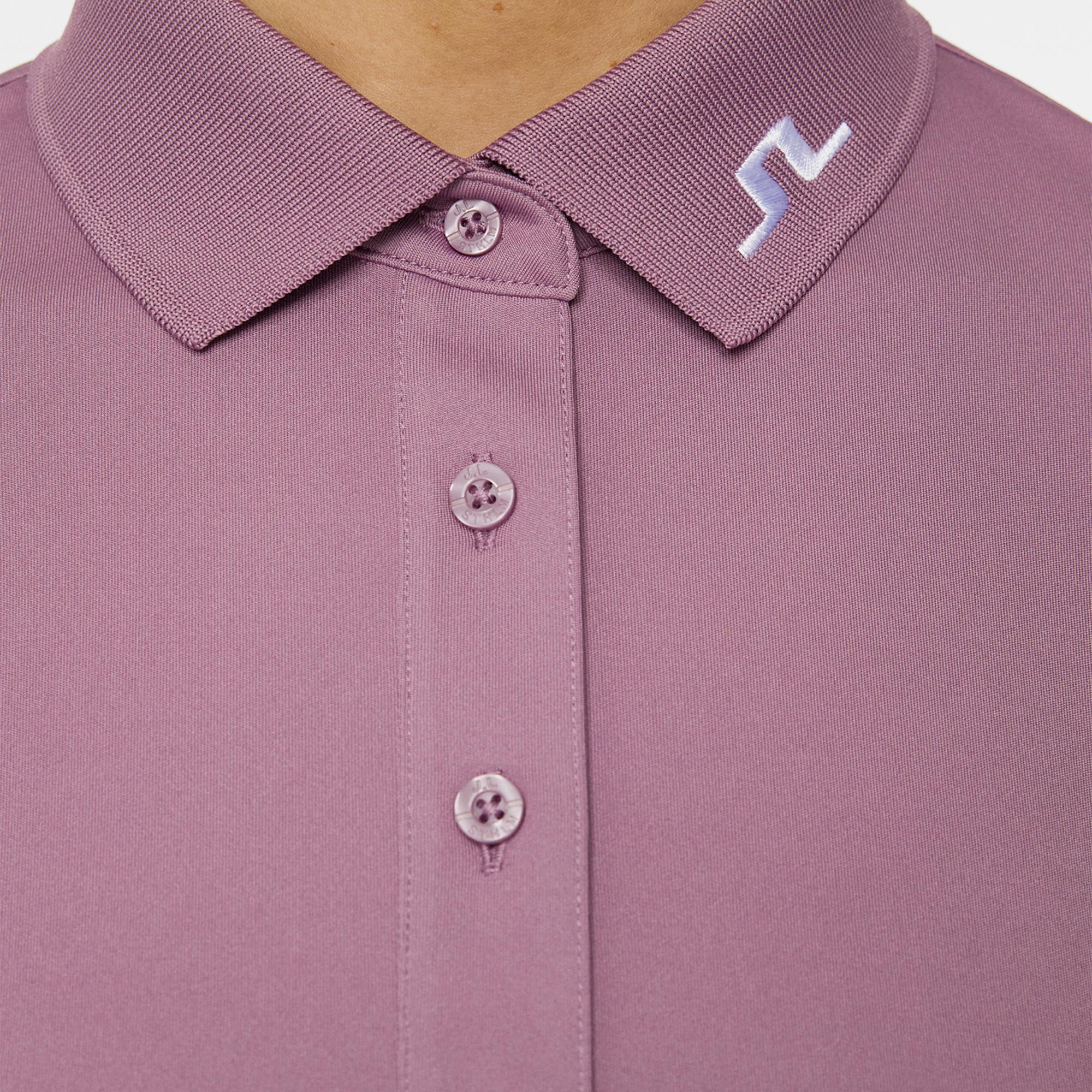 J Lindeberg Tour Tech Ladies Golf Polo Shirt Very Grape