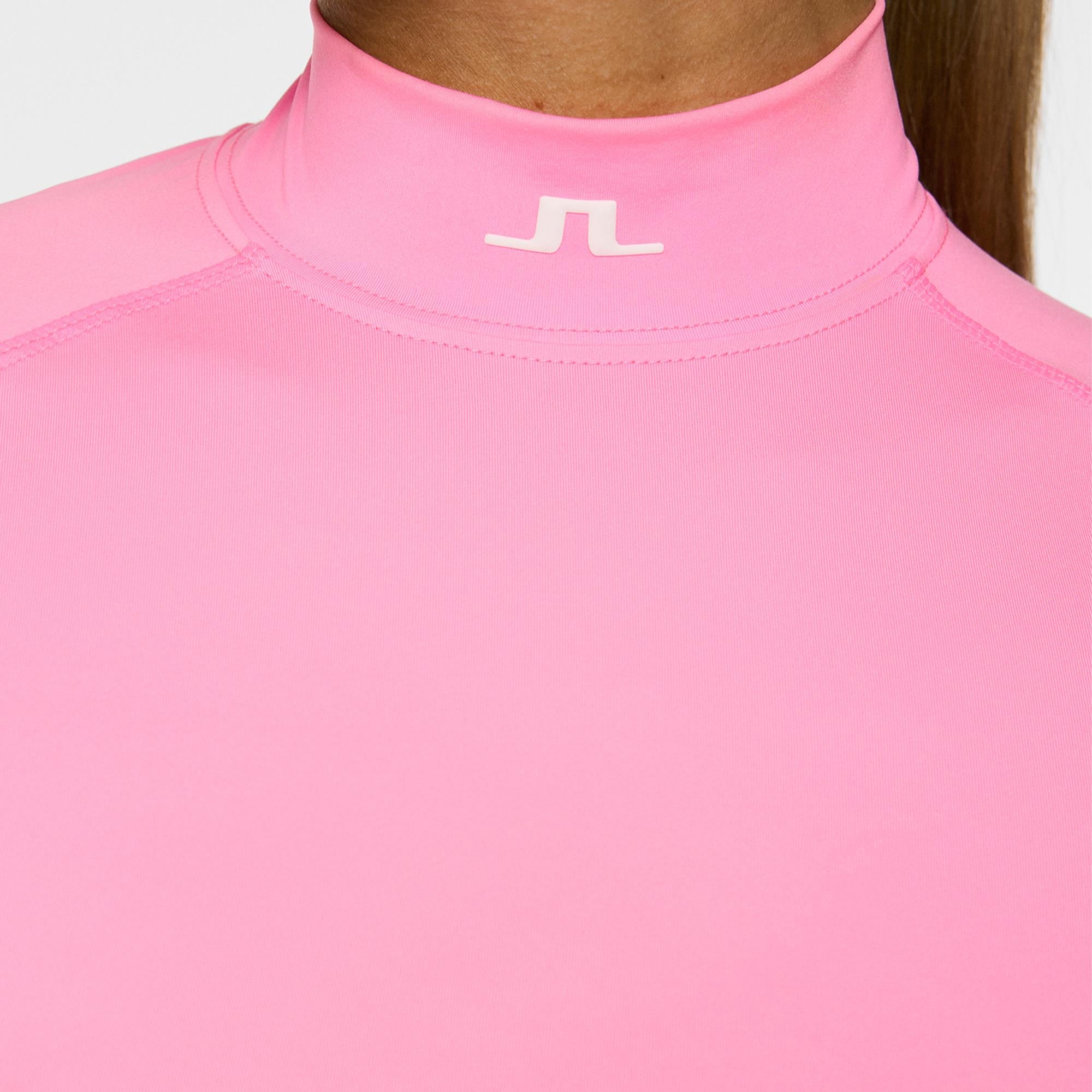 J Lindeberg Ella Ladies Golf Compression Top Eosine Pink