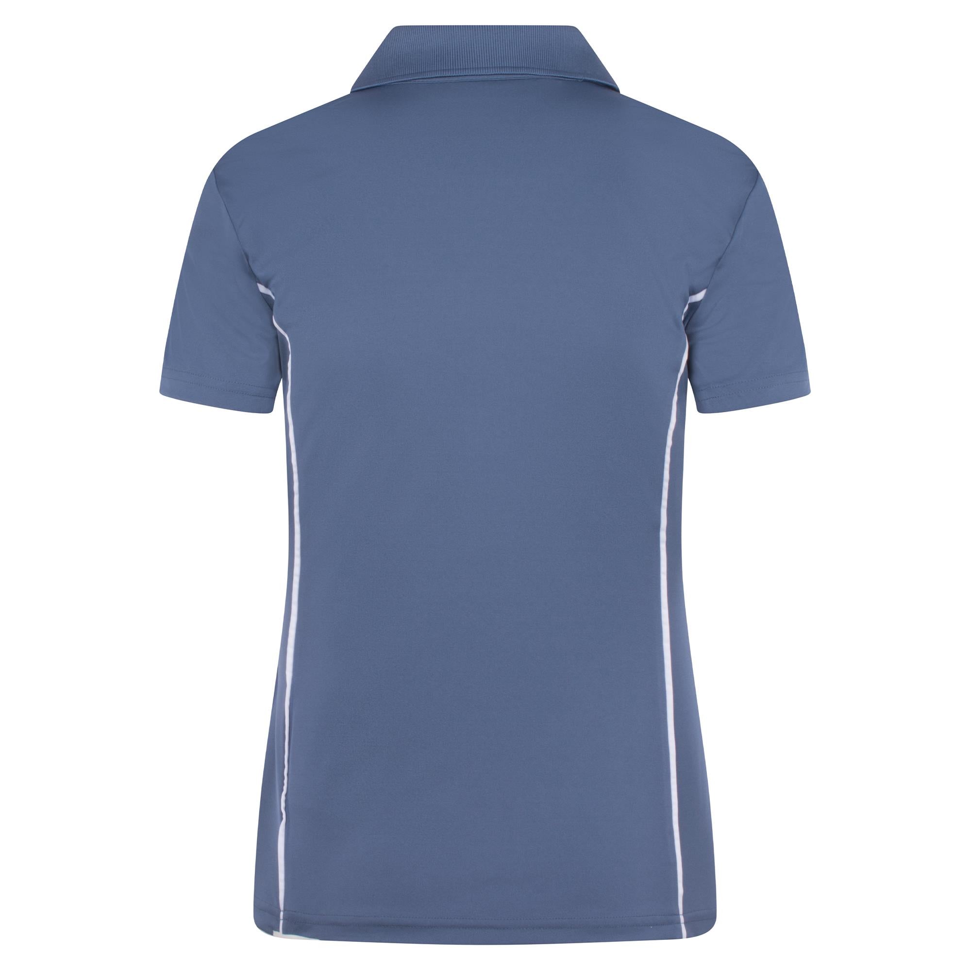 J Lindeberg Leyla Ladies Golf Polo Shirt Vintage Indigo