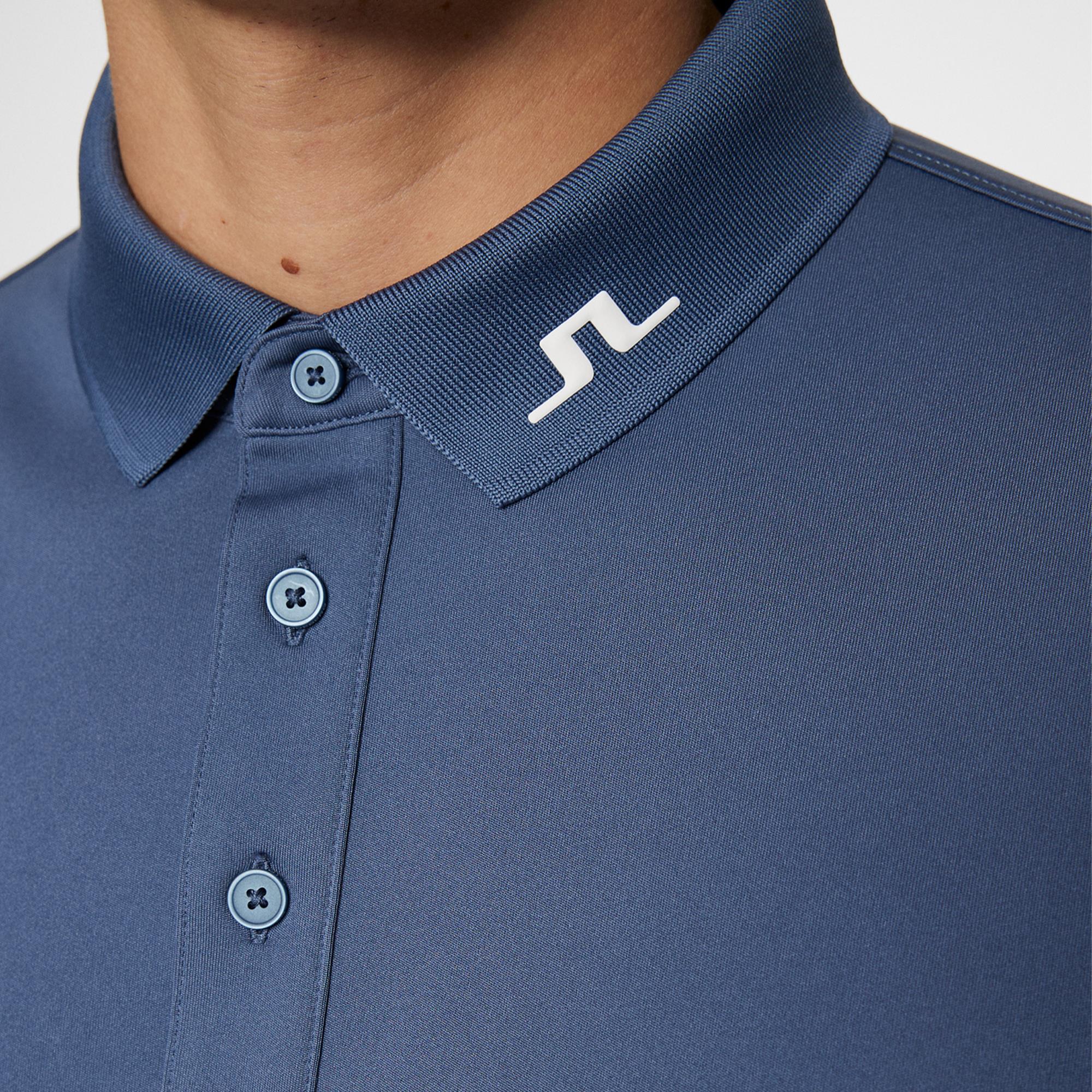 J Lindeberg KV Mens Golf Polo Shirt Vintage Indigo