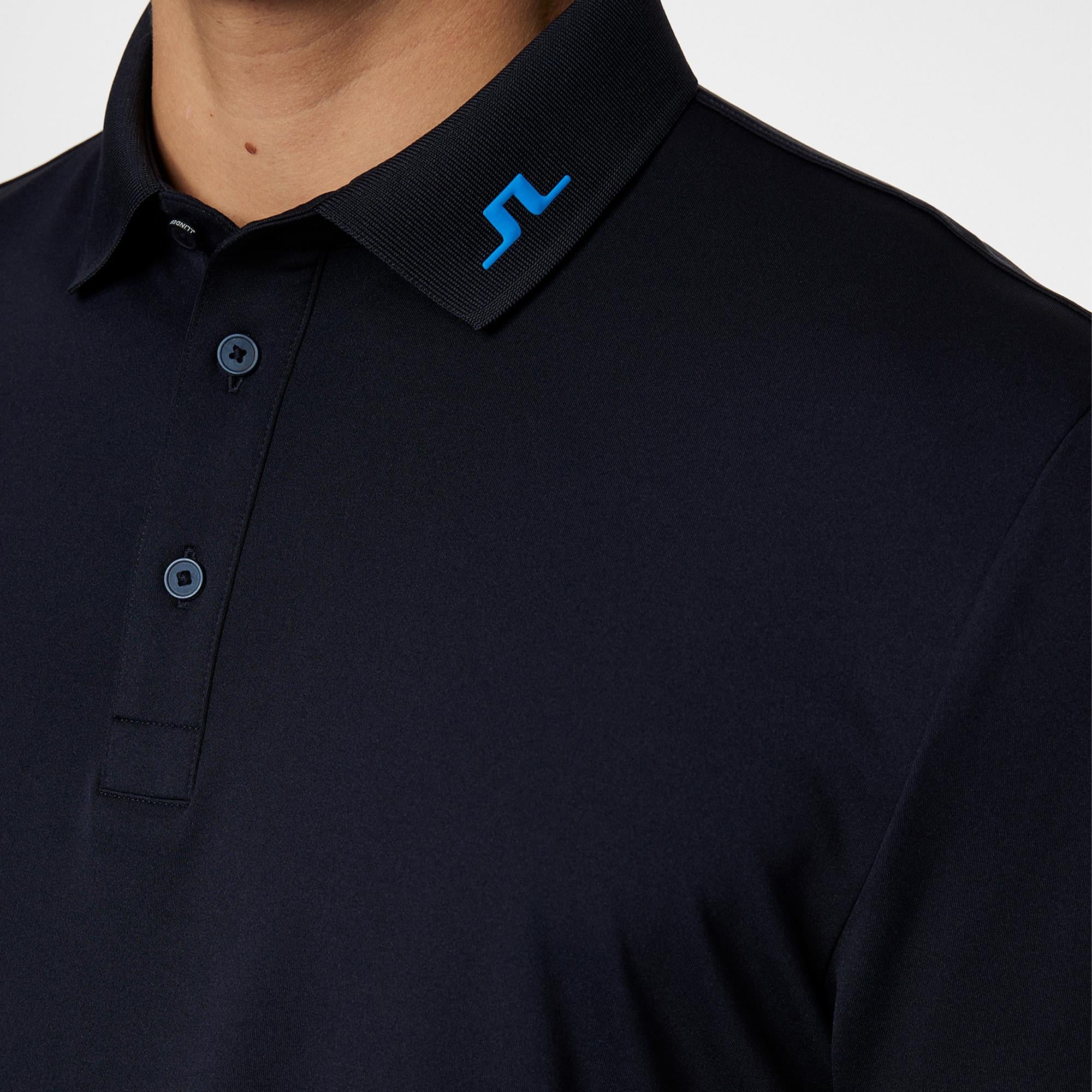 J Lindeberg KV Mens Golf Polo Shirt Sonic Blue