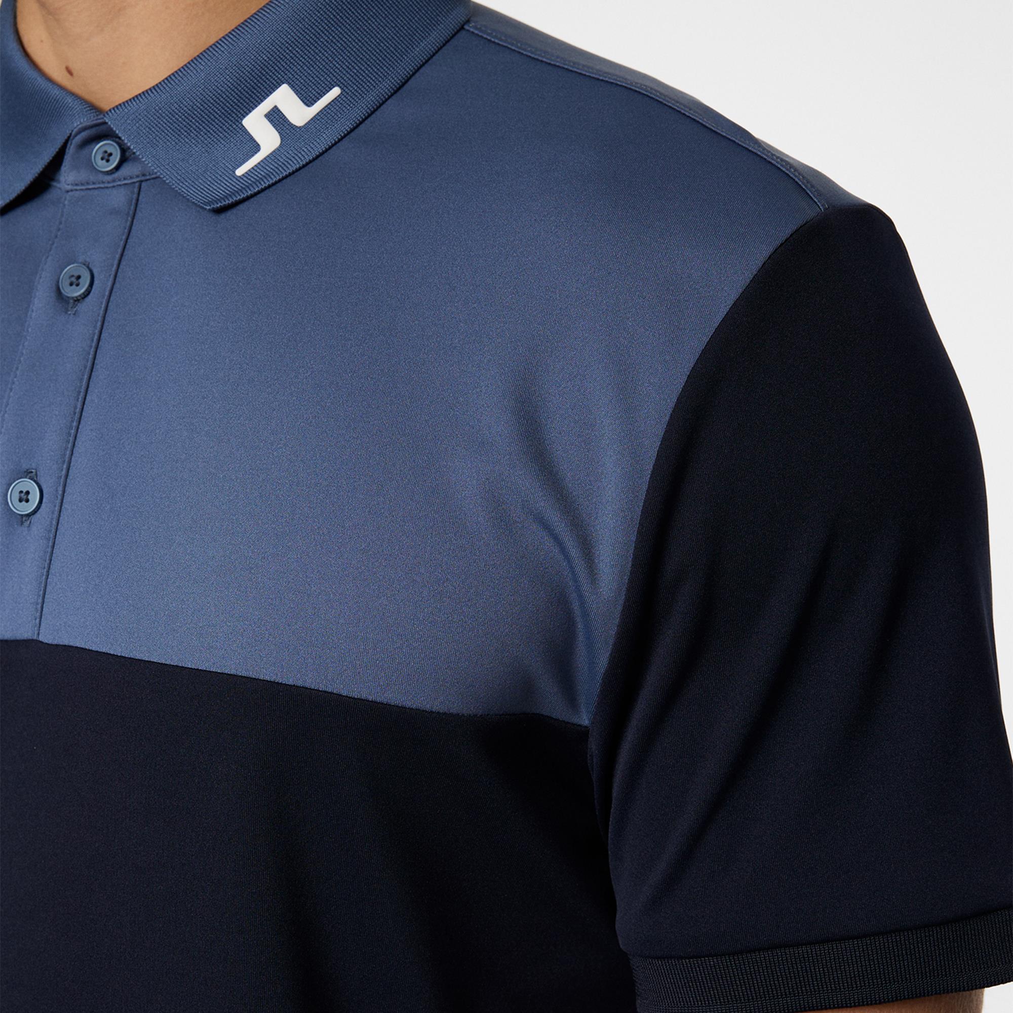 J Lindeberg Jeff Mens Golf Polo Shirt Navy