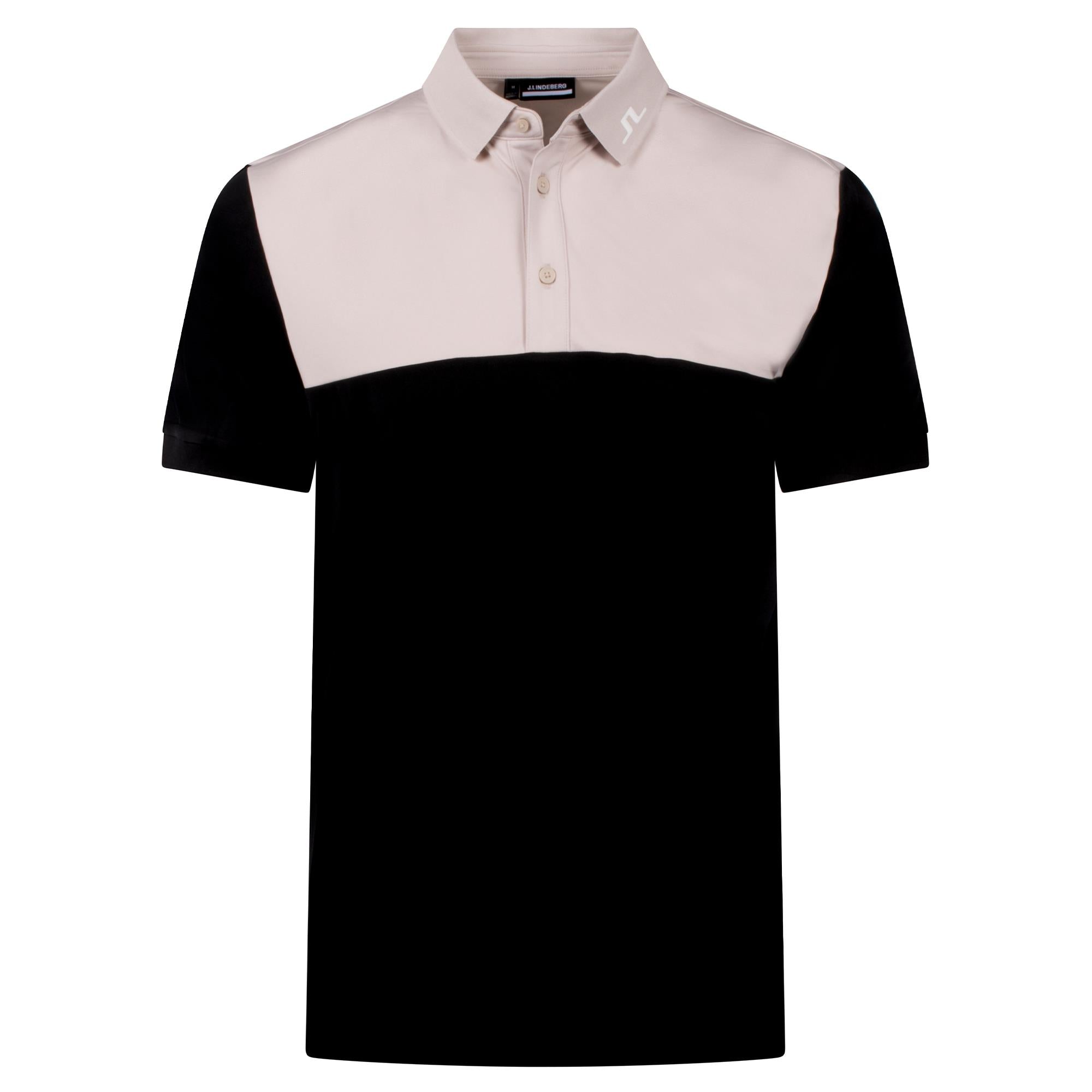 J Lindeberg Jeff Mens Golf Polo Shirt Black