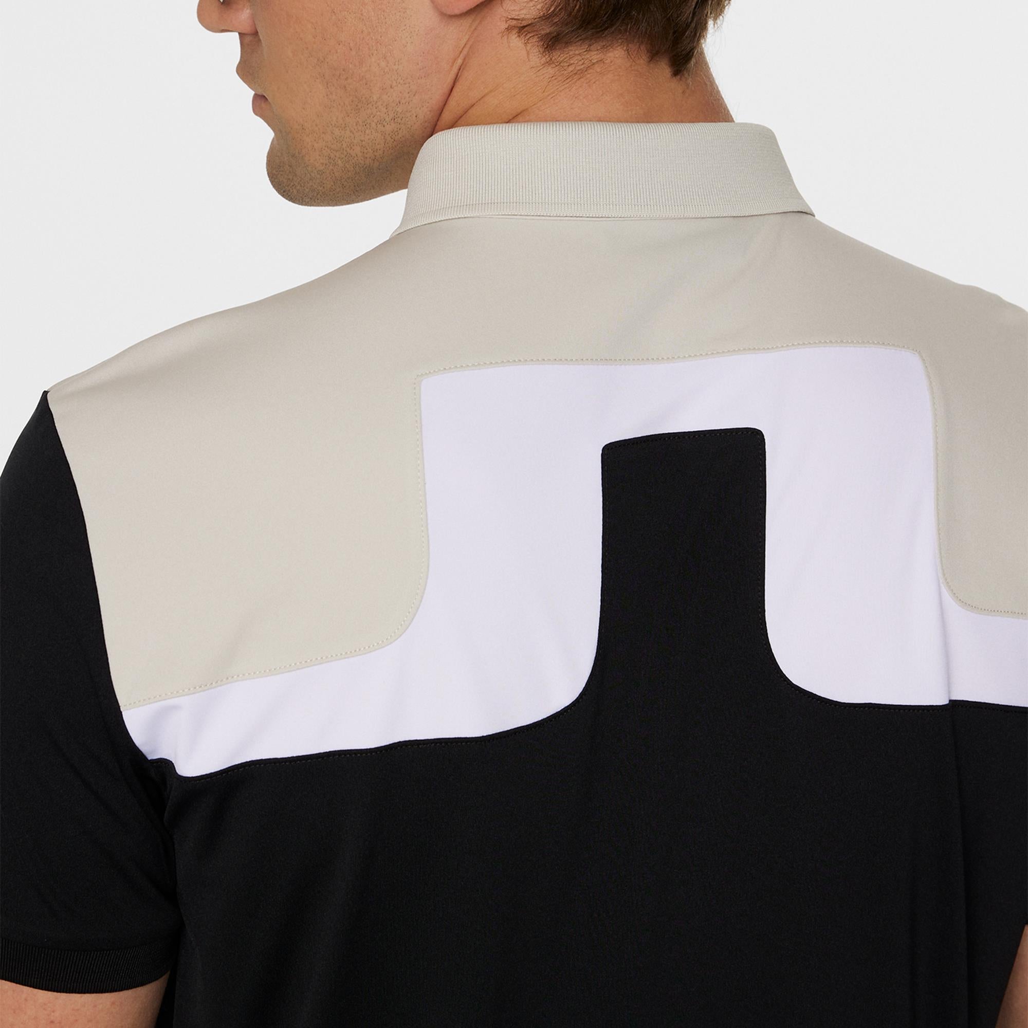 J Lindeberg Jeff Mens Golf Polo Shirt Black