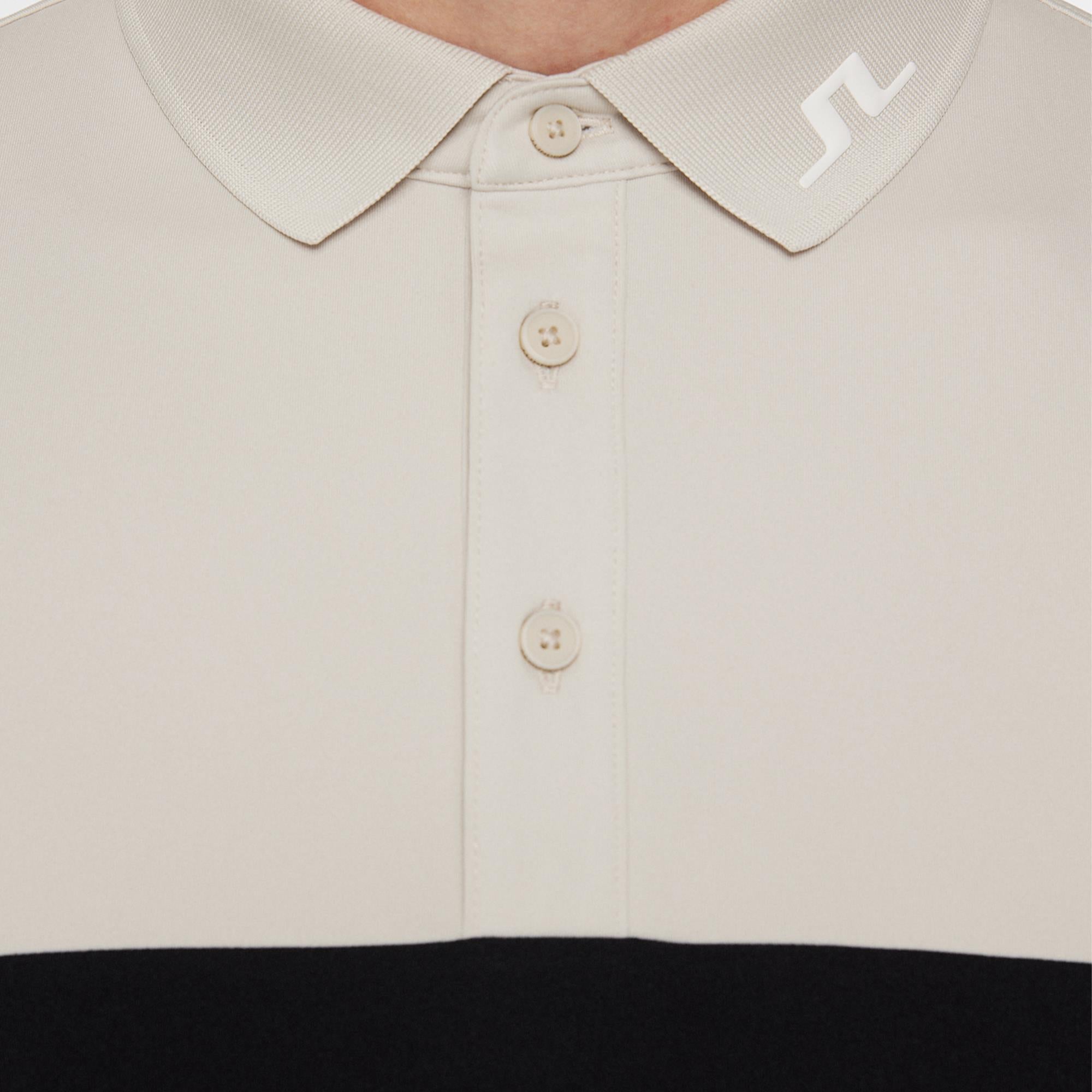 J Lindeberg Jeff Mens Golf Polo Shirt Black