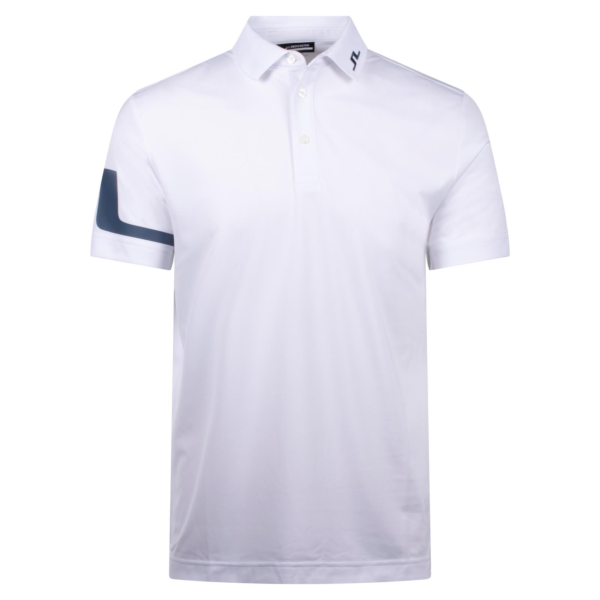 J Lindeberg Heath Mens Polo Shirt White