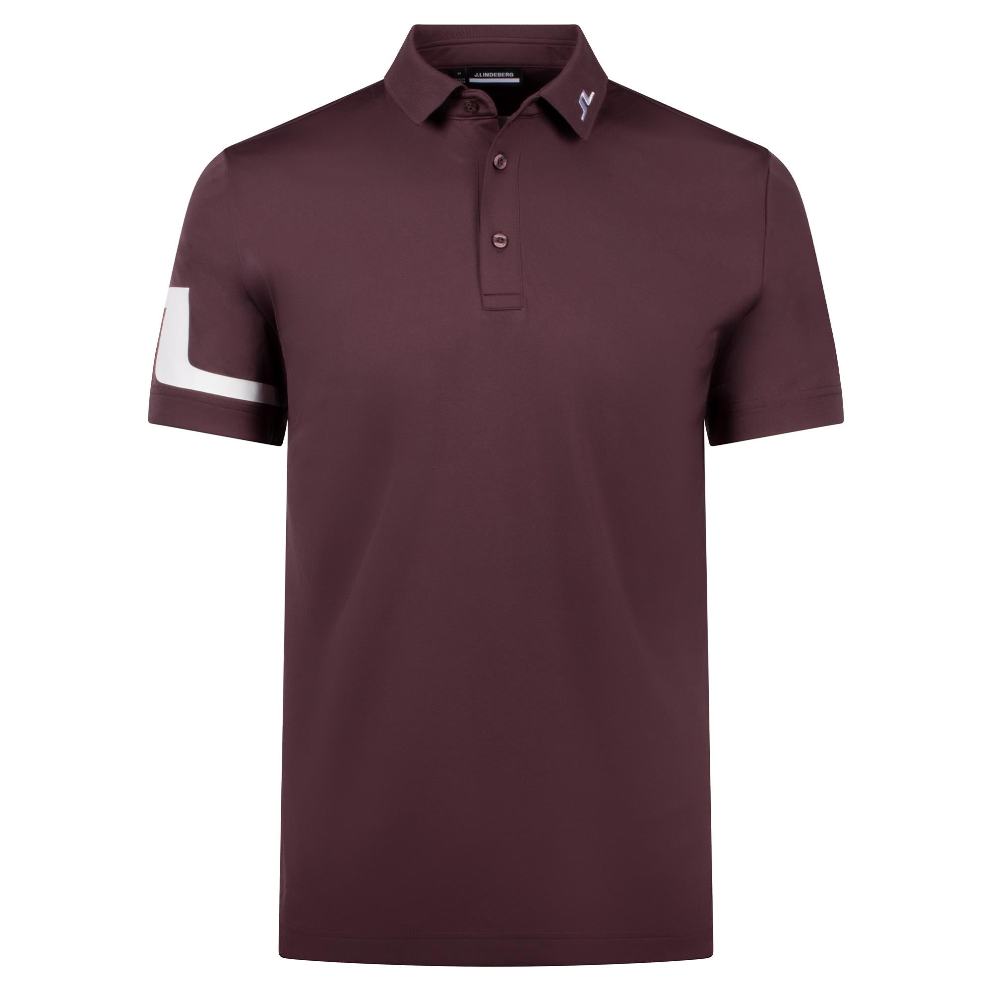 J Lindeberg Heath Mens Polo Shirt Huckleberry