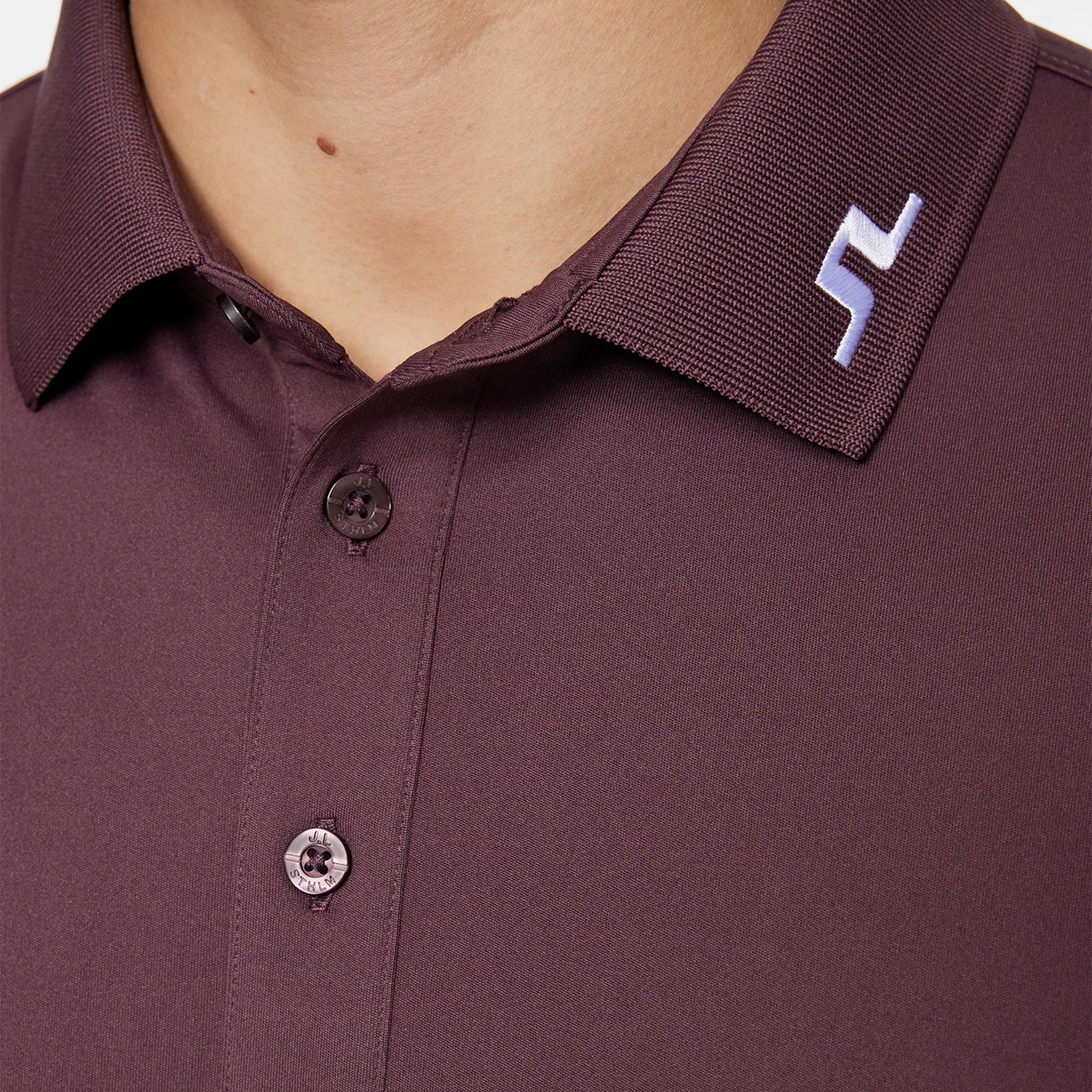 J Lindeberg Heath Mens Polo Shirt Huckleberry