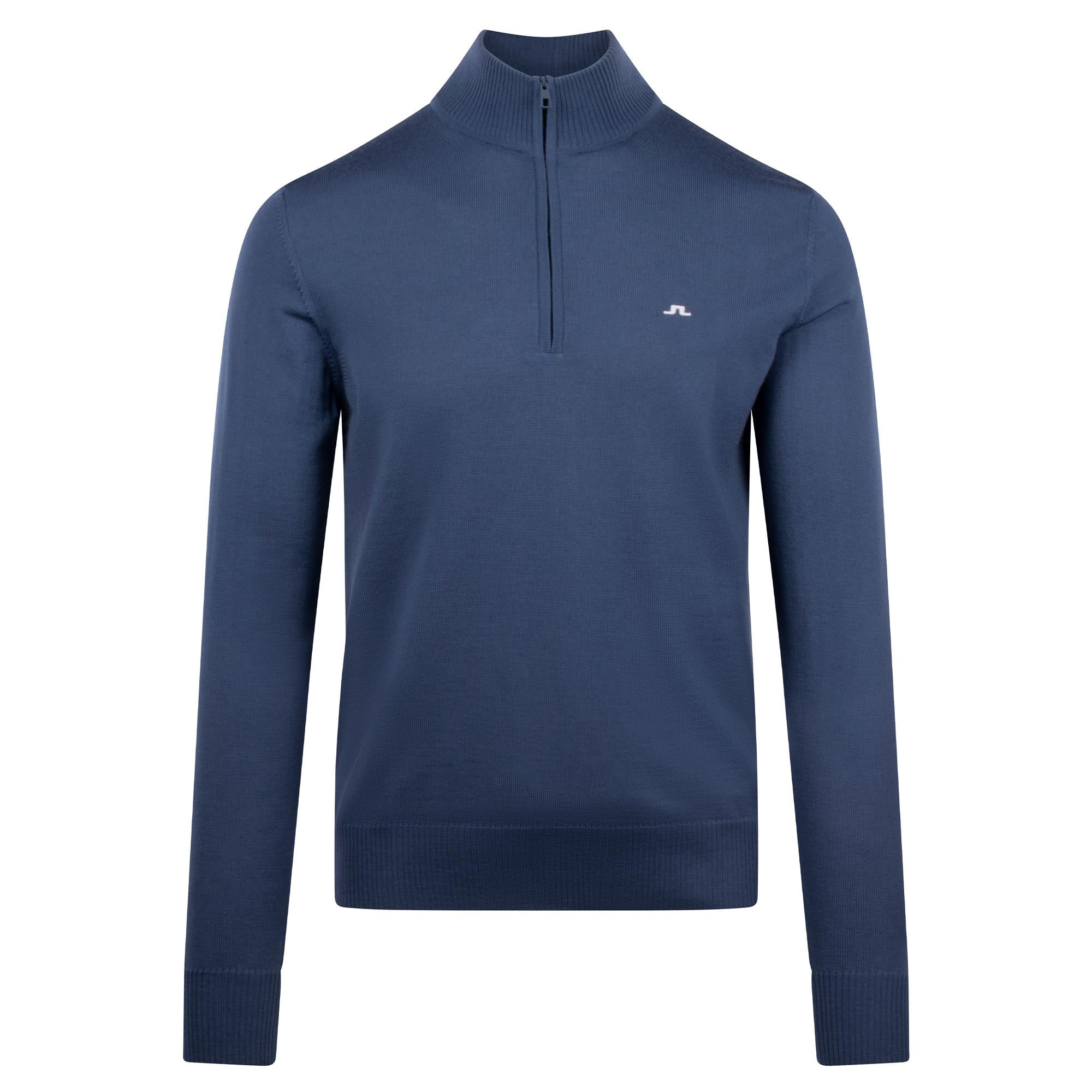 J Lindeberg Kian Tour Merino Sweater Vintage Indigo