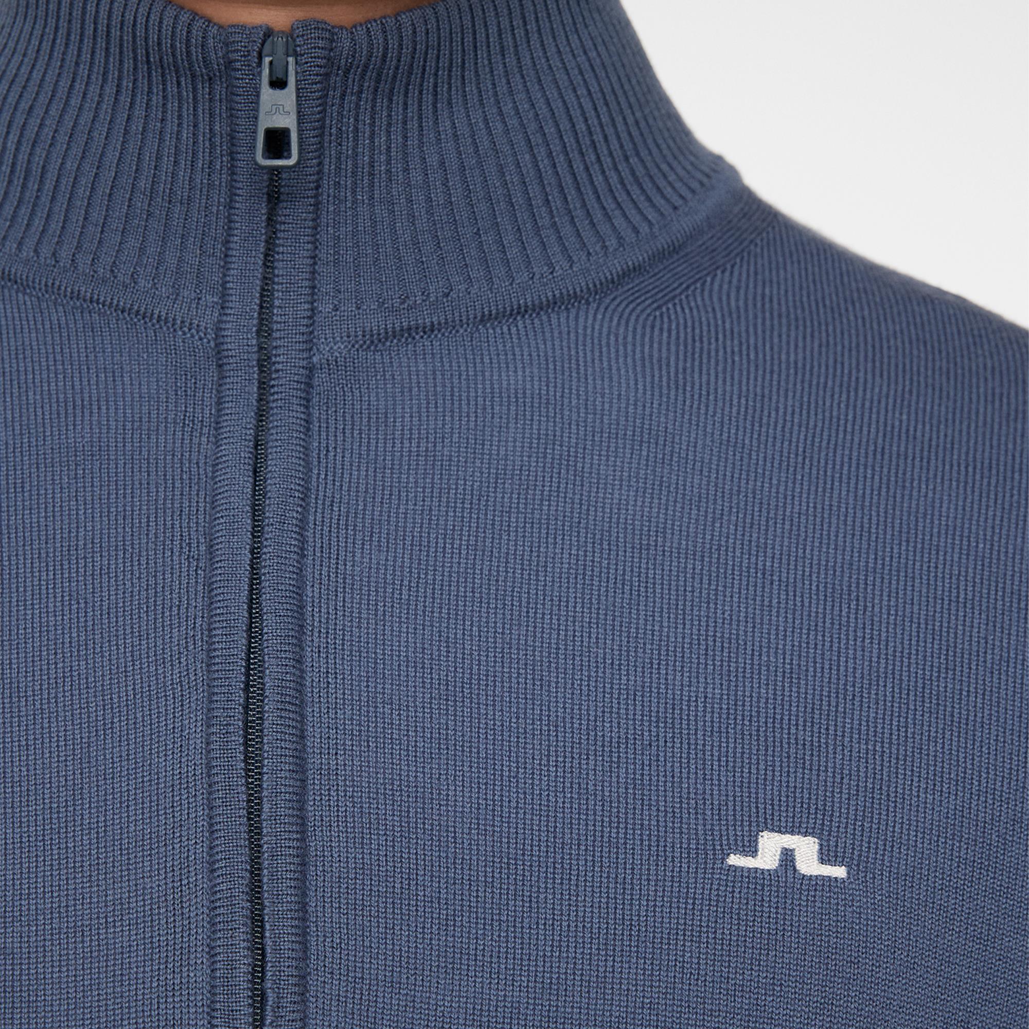 J Lindeberg Kian Tour Merino Sweater Vintage Indigo