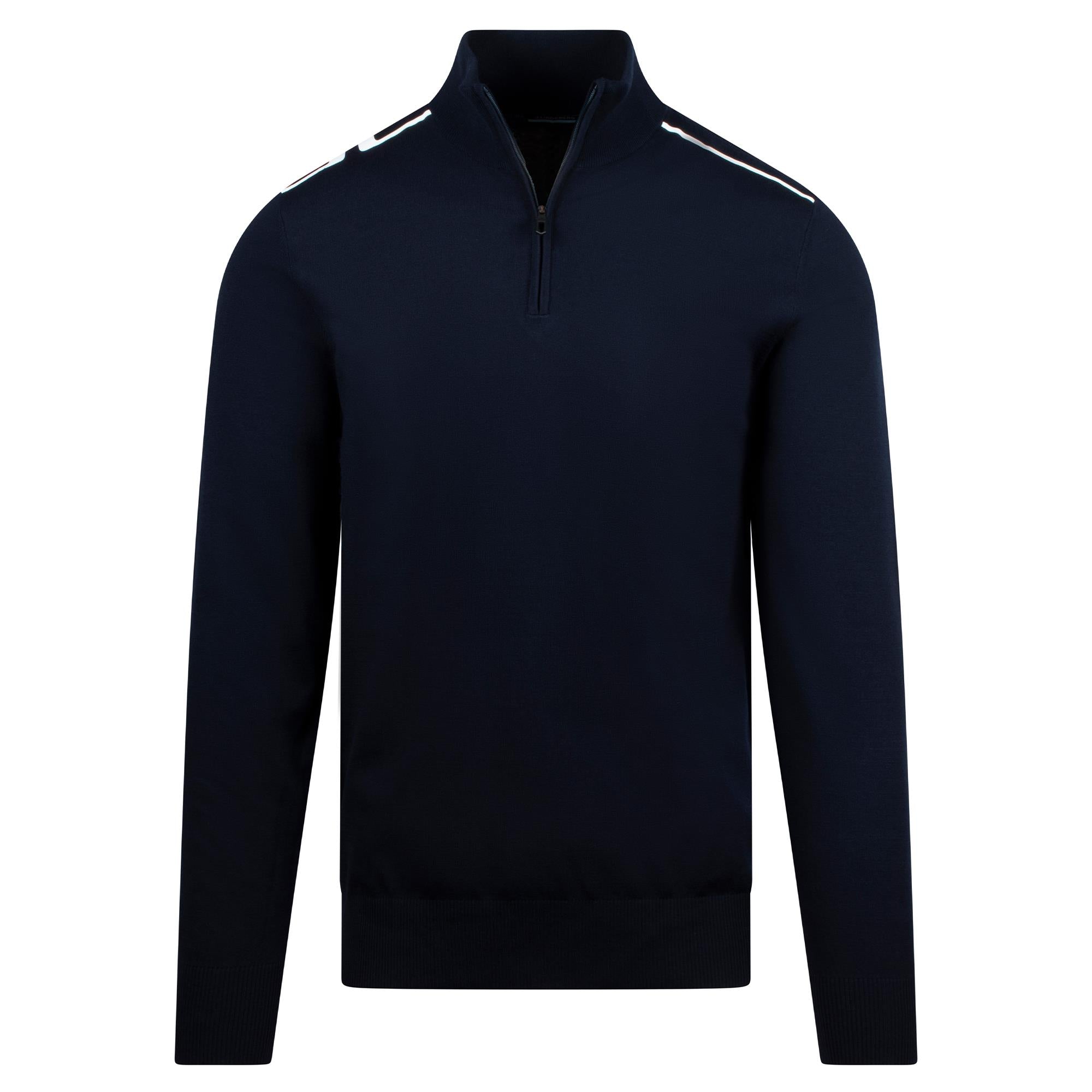 J Lindeberg Mac Knitted Zip Mens Golf Sweater Navy