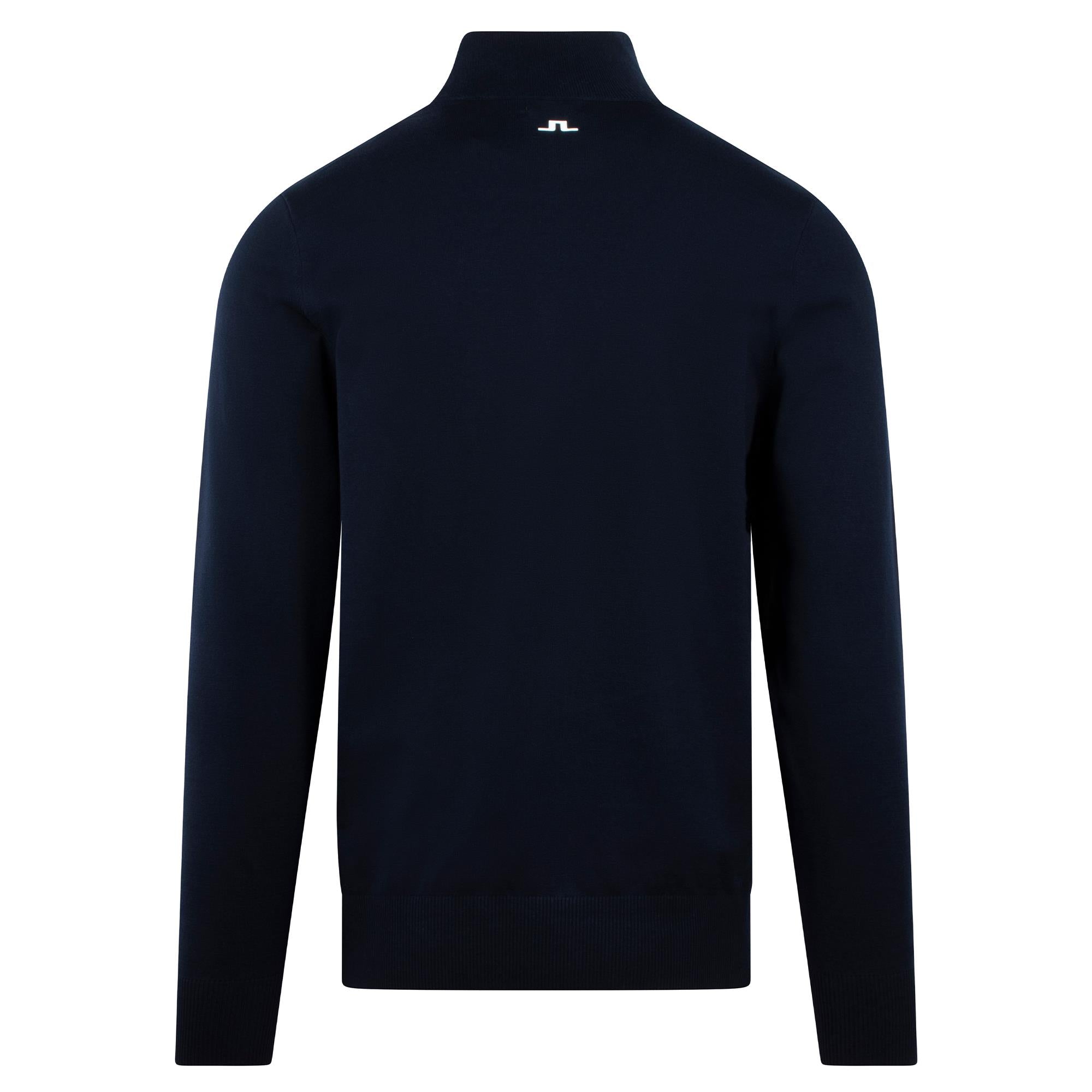 J Lindeberg Mac Knitted Zip Mens Golf Sweater Navy