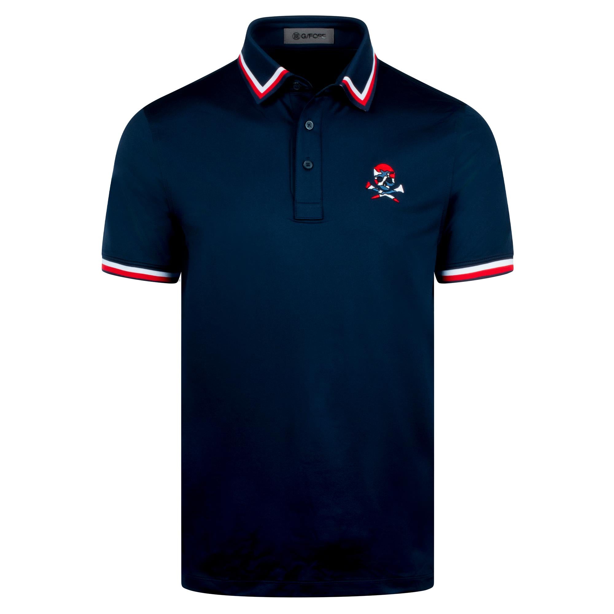 G/FORE G-TAB Essential Tech Jersey Banded Mens Polo Shirt Twilight