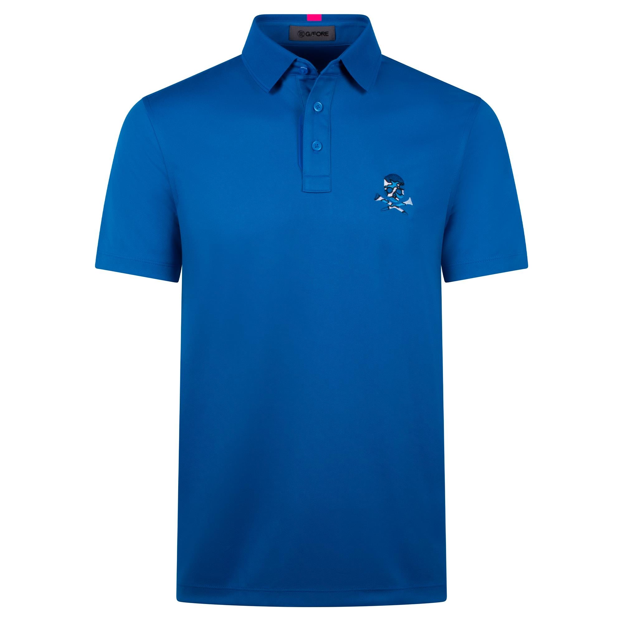 G/FORE Essential Performance Pique Mens Golf Polo Shirt Lisbon