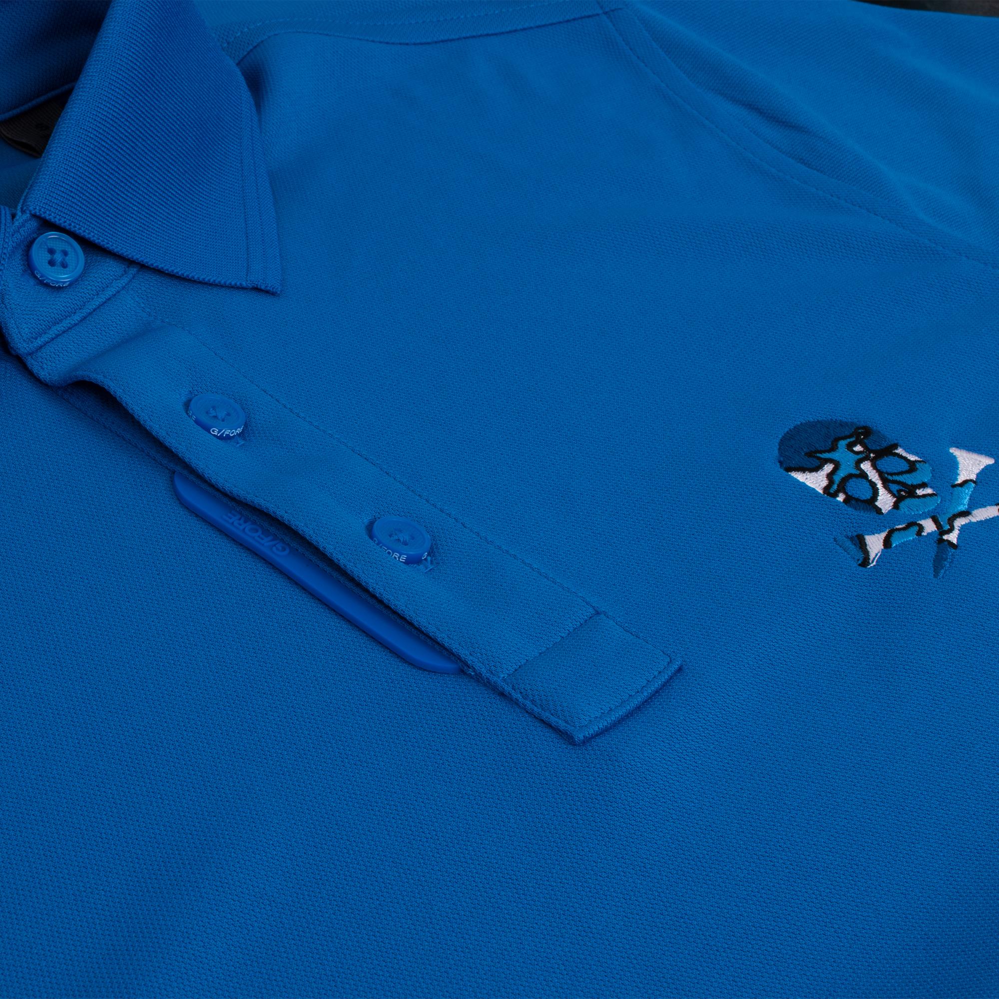 G/FORE Essential Performance Pique Mens Golf Polo Shirt Lisbon