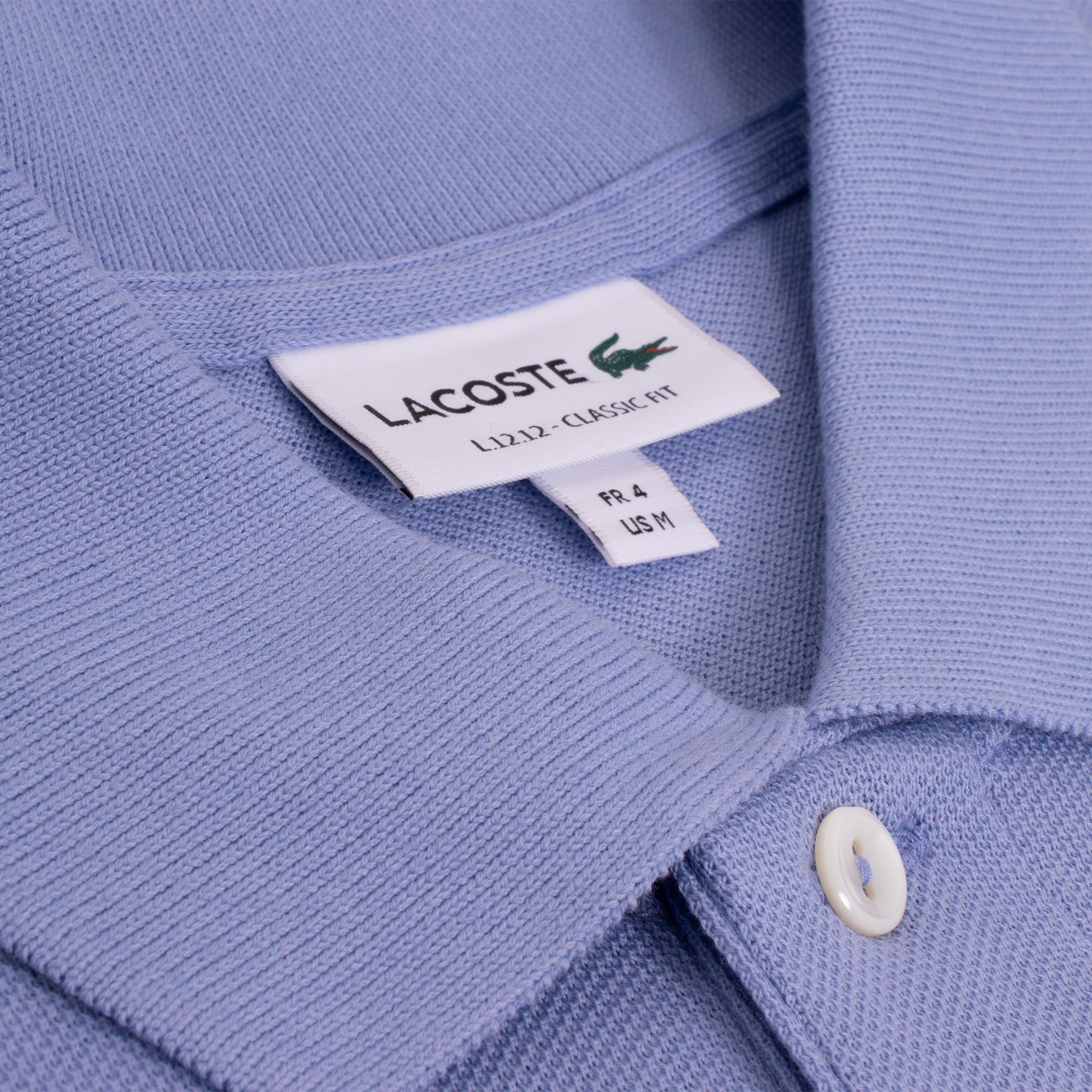 Mens Lacoste L1212 Classic Fit Polo Shirt Delphinium