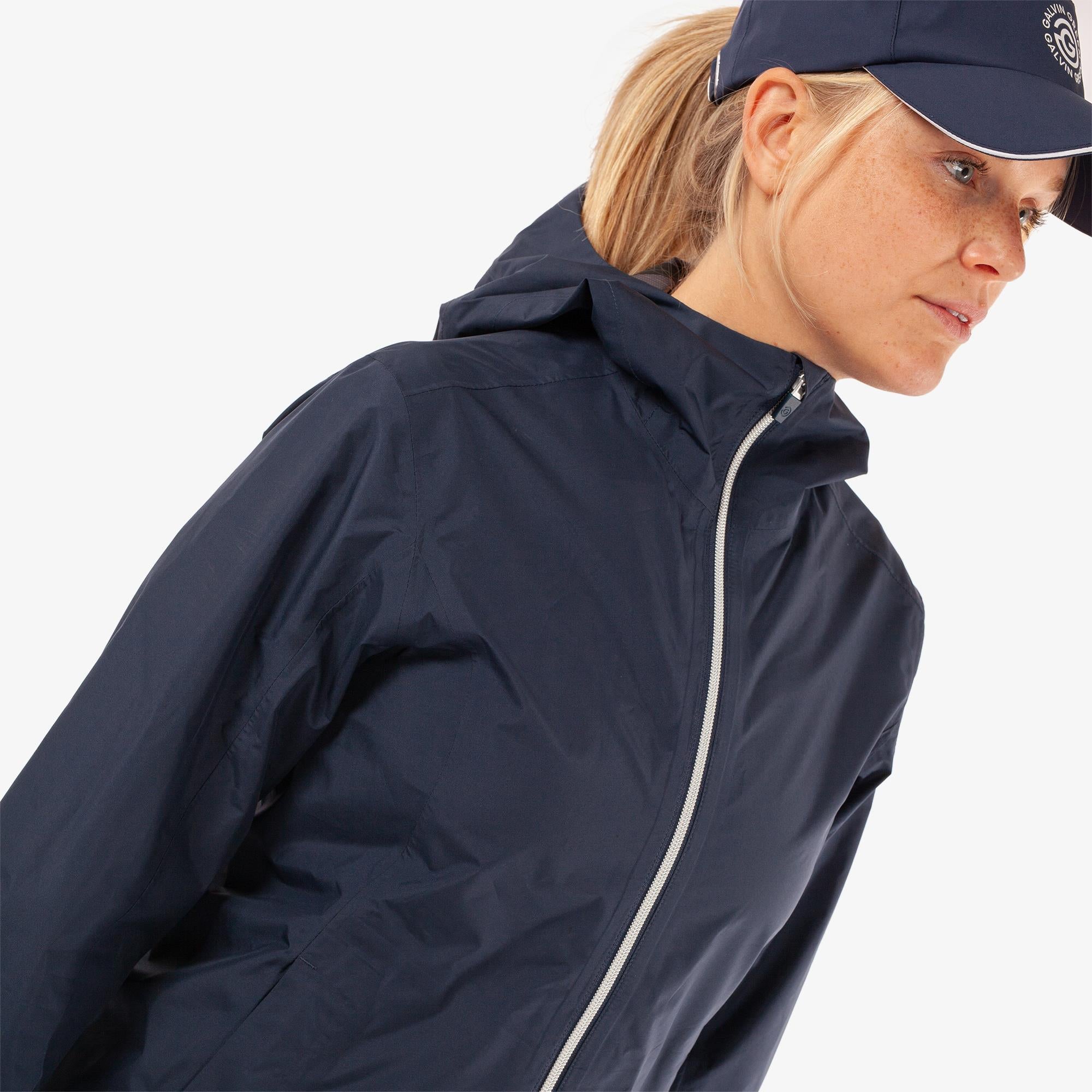 Galvin Green Andrea Dryvr Pertex Ladies Waterproof Golf Jacket Navy