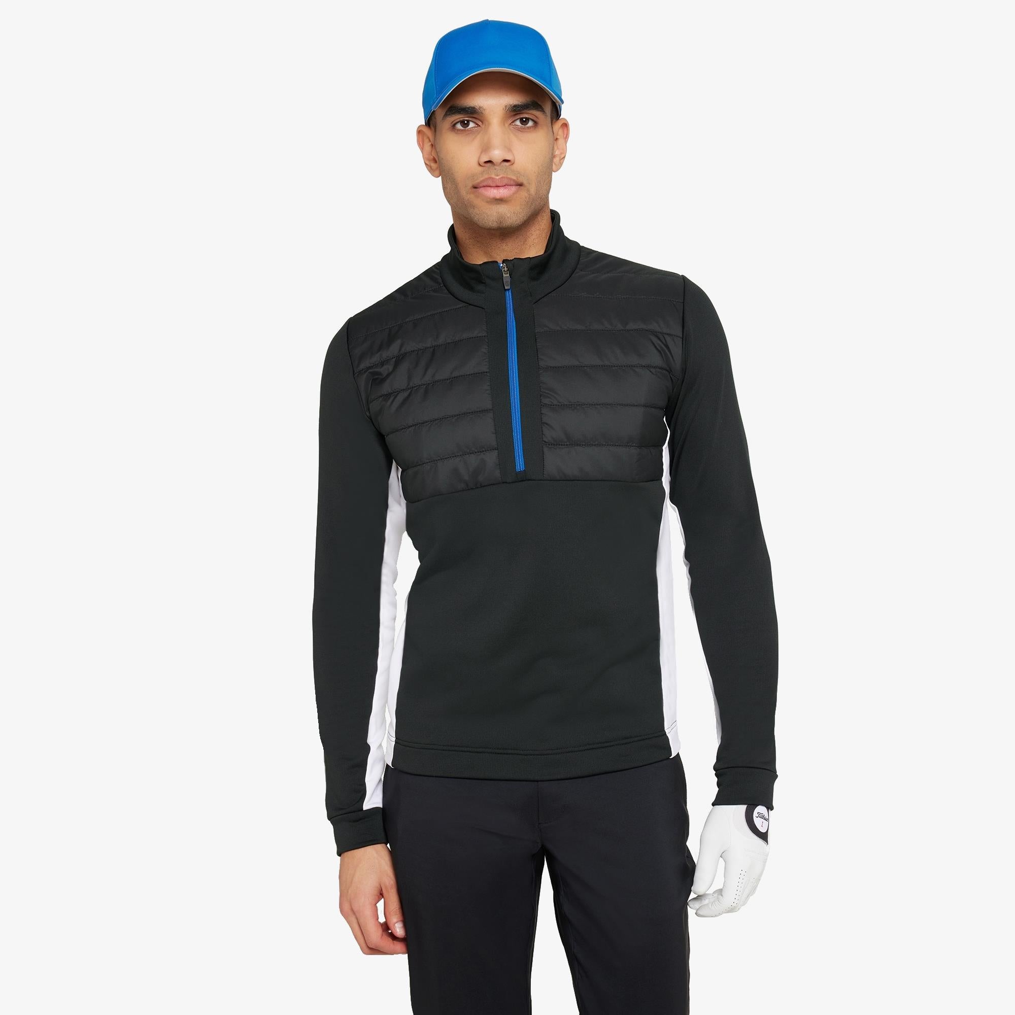 Galvin Green Dalton Insula Mens Golf Mid Layer Black/Royal Blue