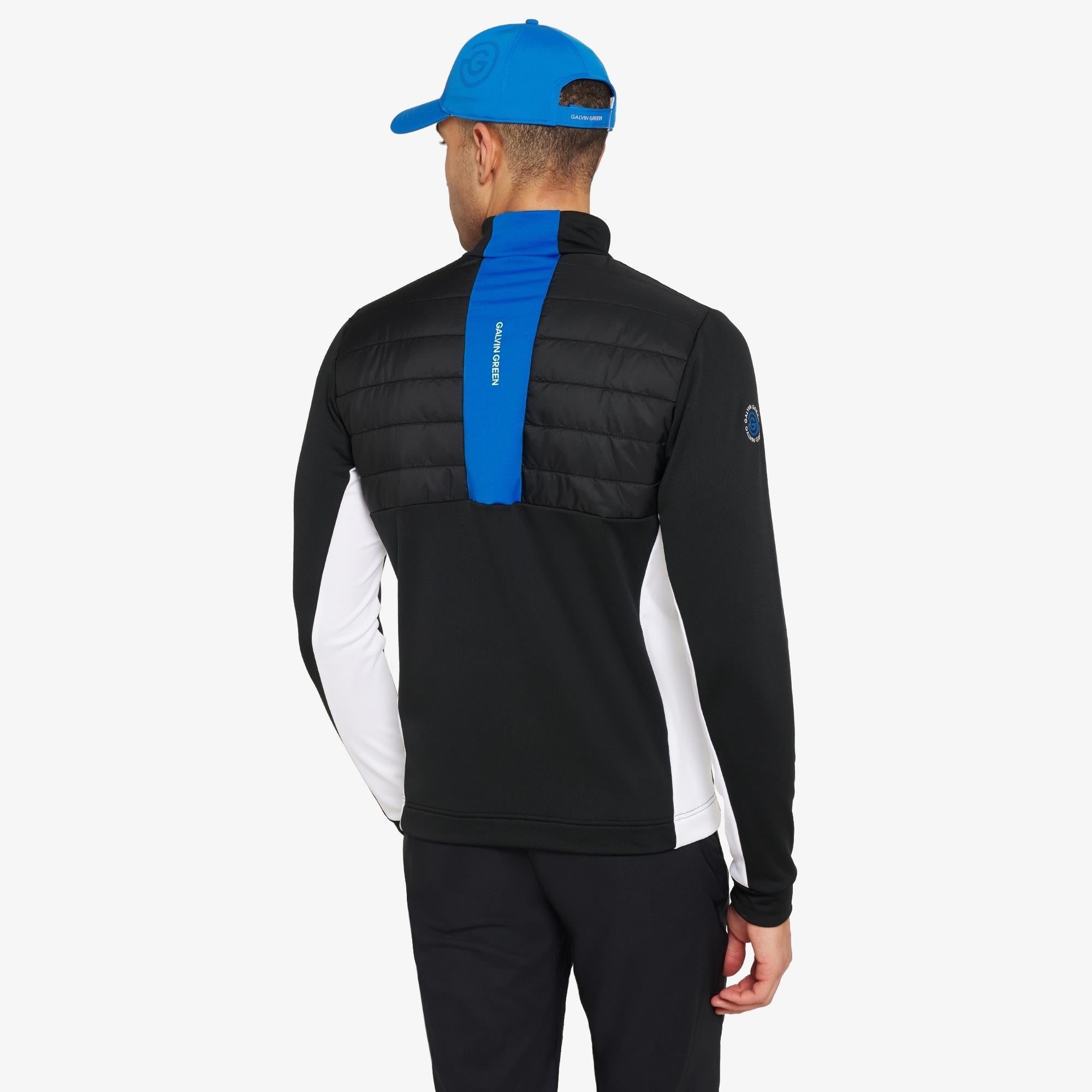 Galvin Green Dalton Insula Mens Golf Mid Layer Black/Royal Blue