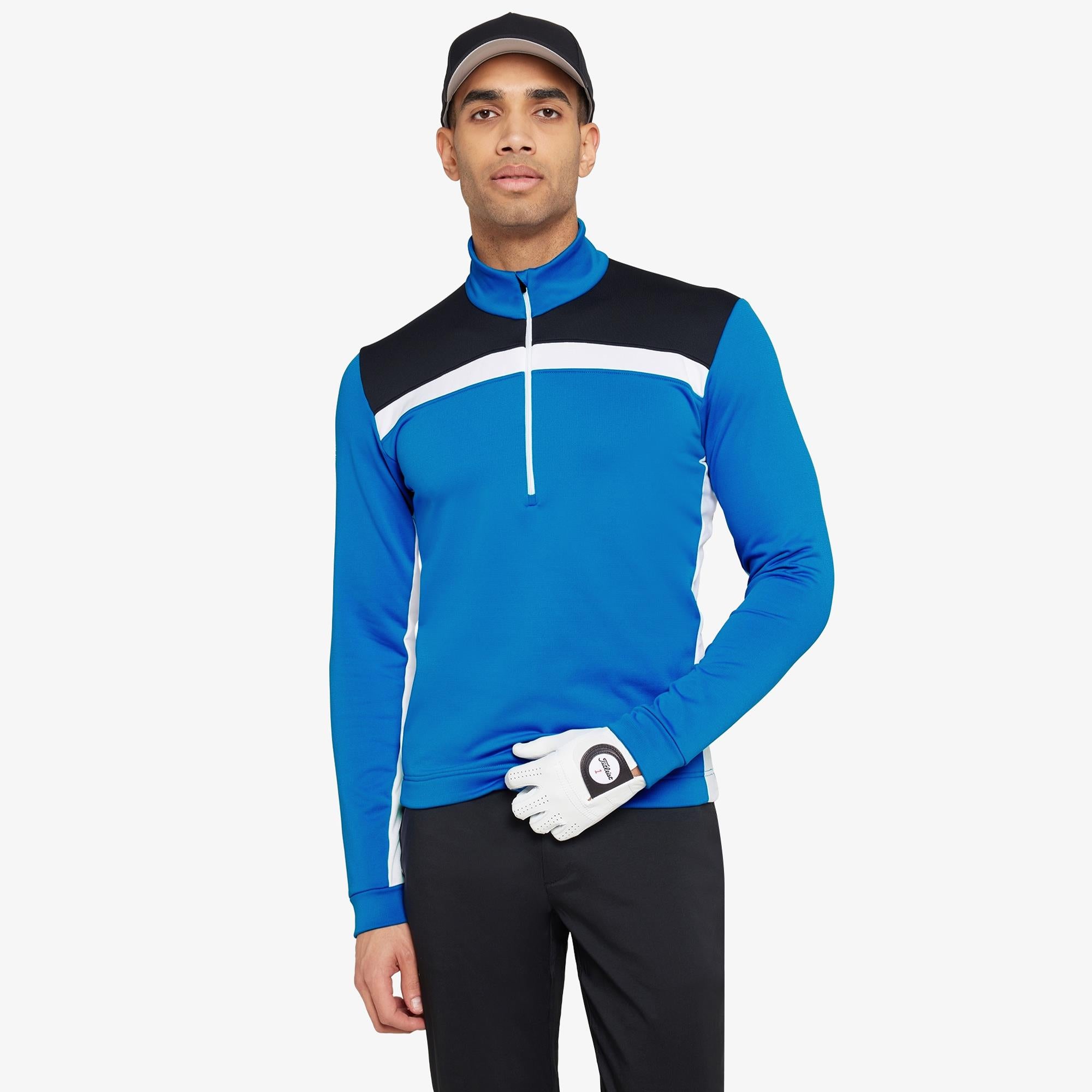 Galvin Green Dean Insula Mens Golf Mid Layer Royal Blue/Black