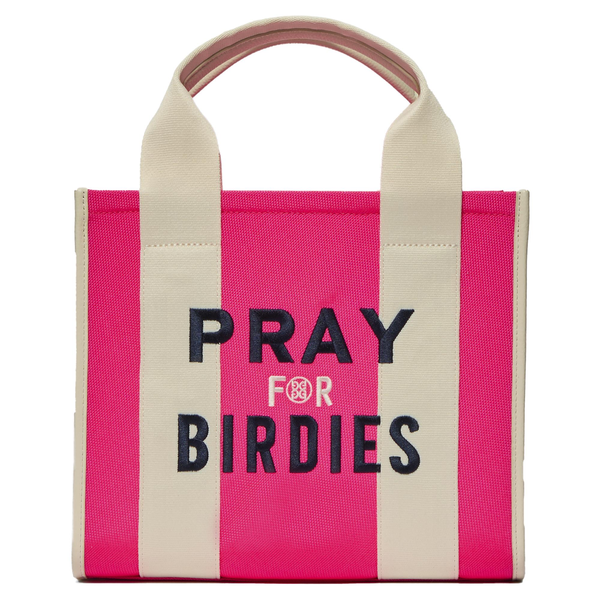 G/FORE Pray for Birdies Canvas Square Bag Knockout Pink