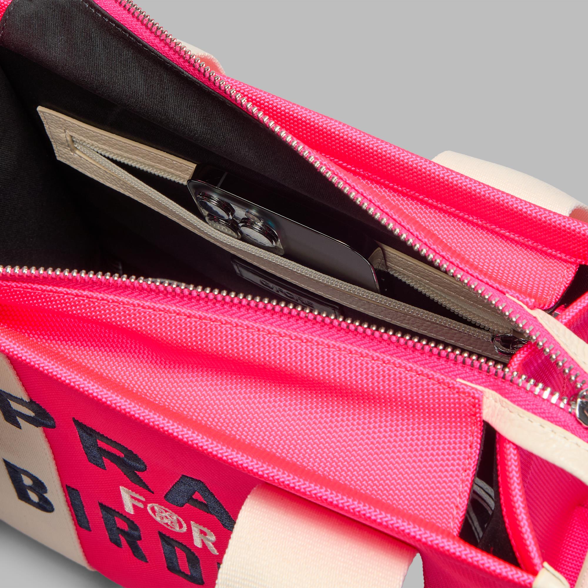 G/FORE Pray for Birdies Canvas Square Bag Knockout Pink