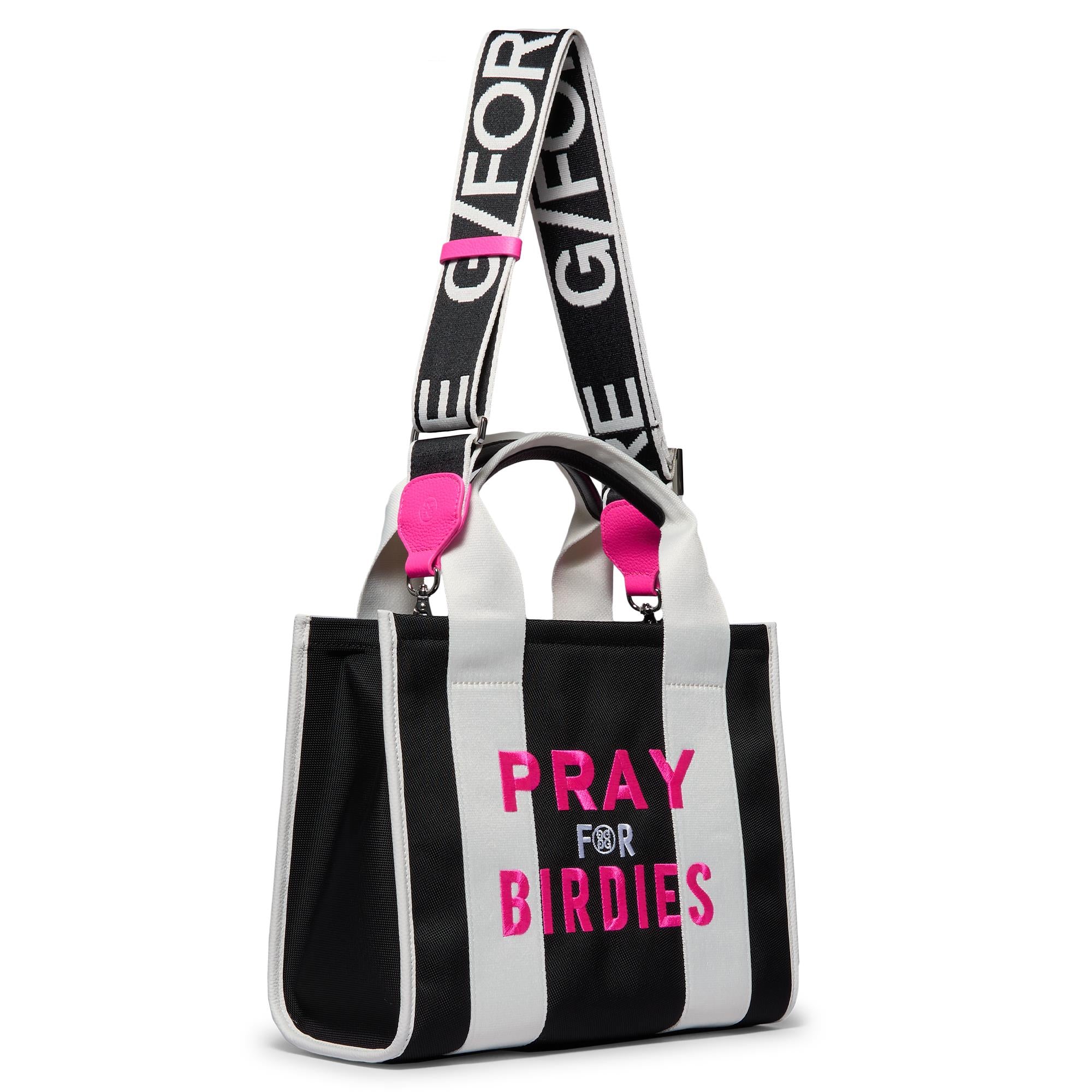G/FORE Pray for Birdies Canvas Square Bag Onyx