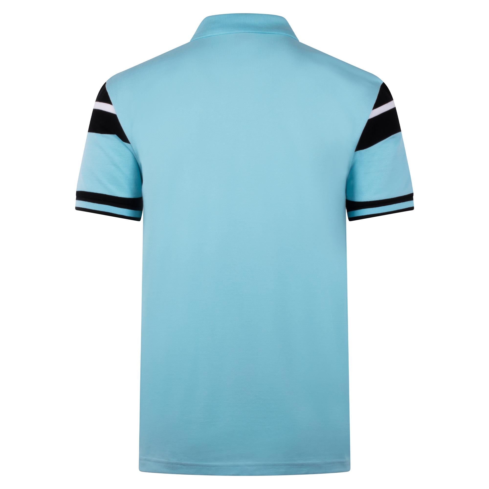 Boss Polo Sleeve Zone Mens Polo Shirt Light Pastel Blue