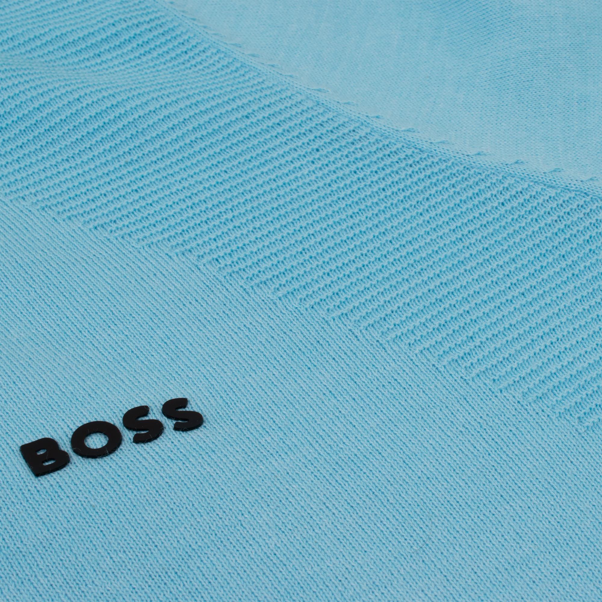Boss K_Momentum-Lite MN Quarter Zip Mens Sweater Light Pastel Blue