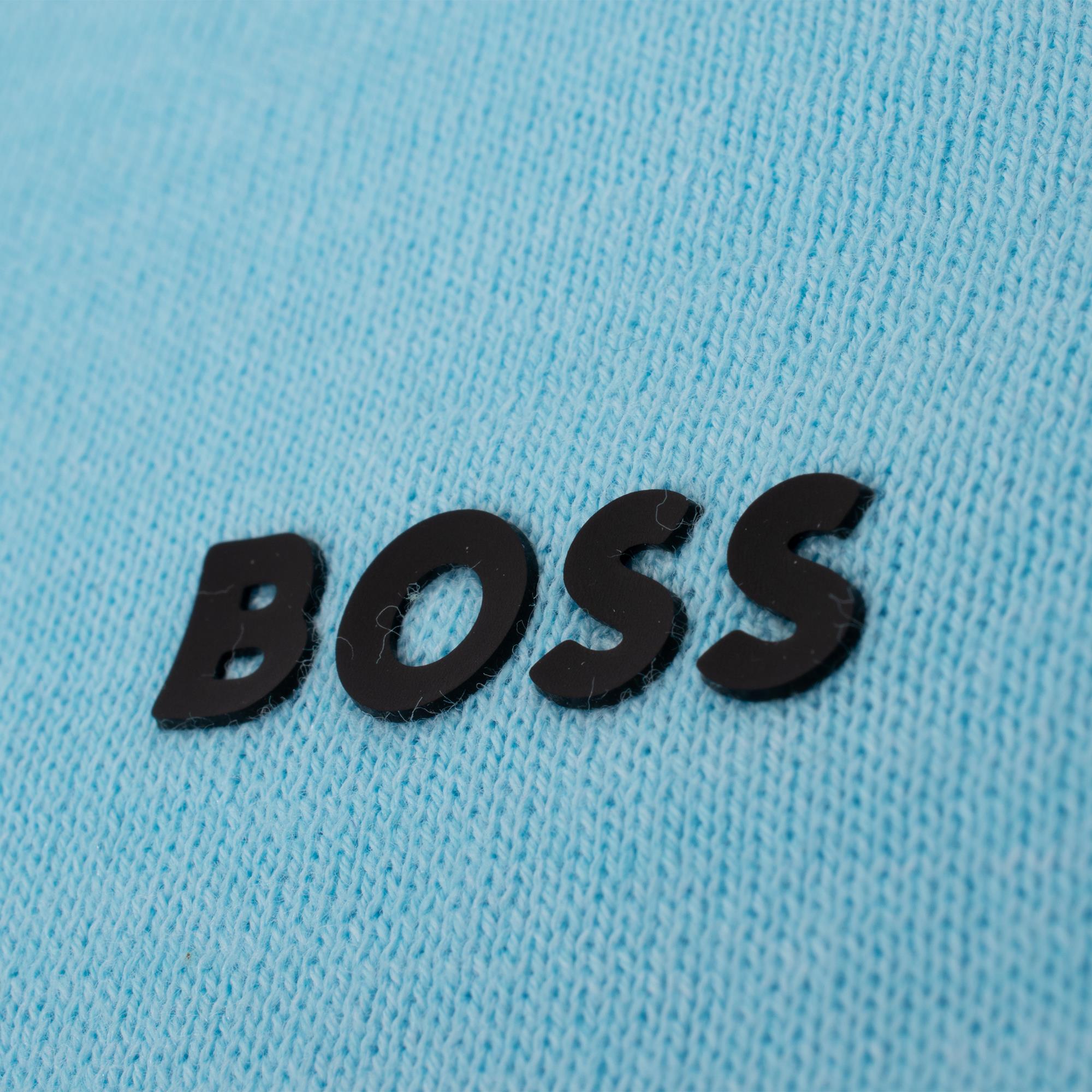 Boss K_Momentum-Lite MN Quarter Zip Mens Sweater Light Pastel Blue