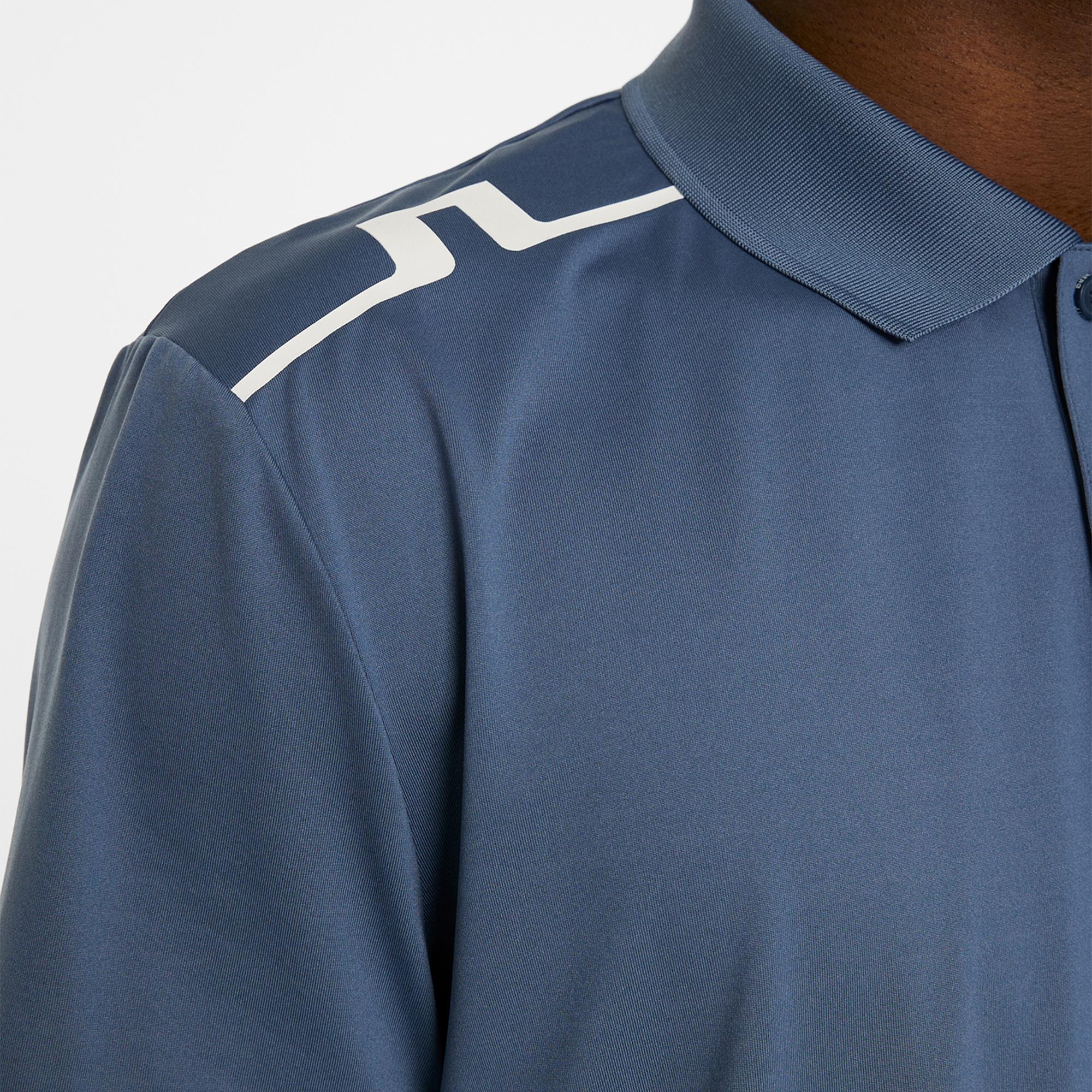 J Lindeberg Lionel Mens Golf Polo Shirt Vintage Indigo