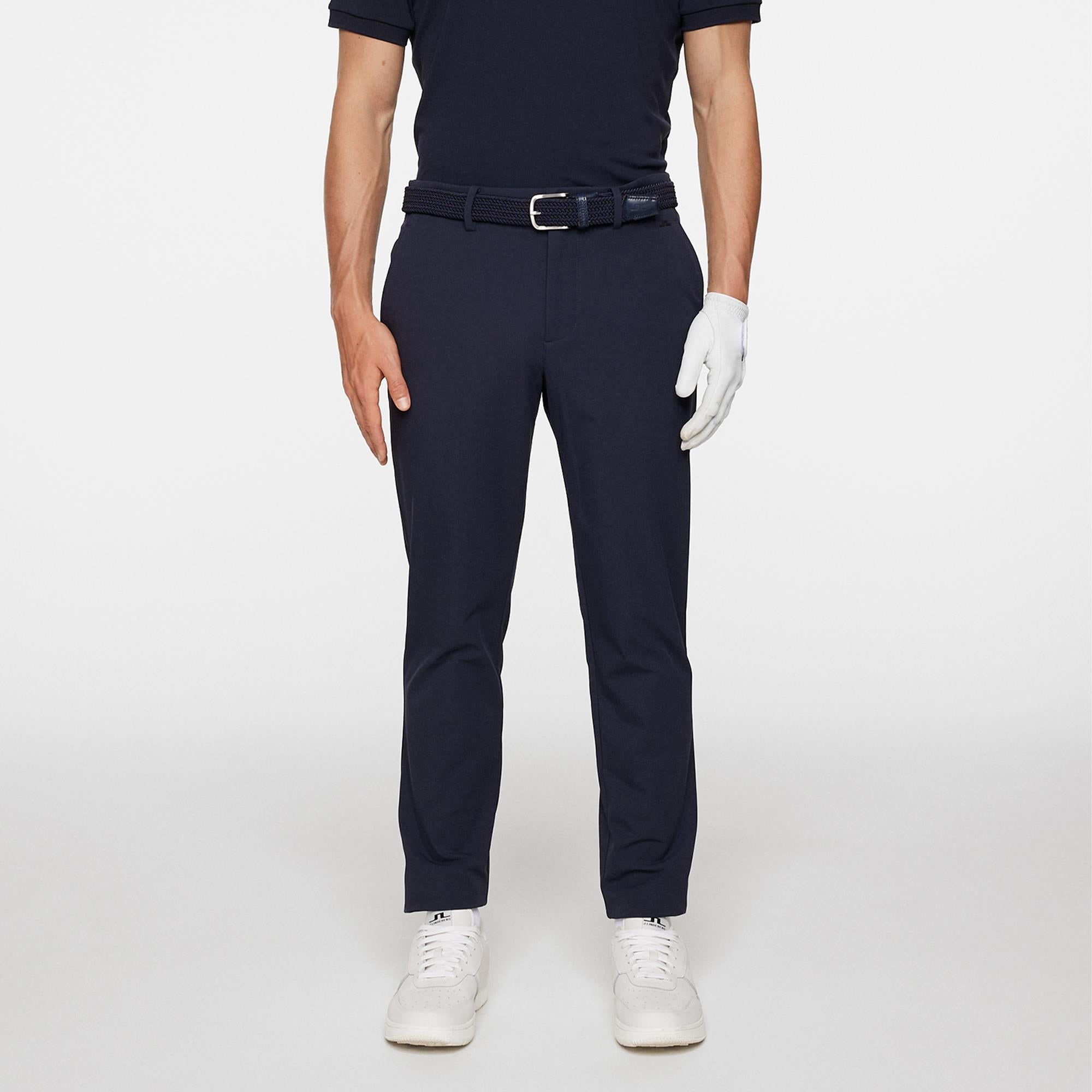 J Lindeberg Axil Fleece Twill Mens Golf Pant Navy-30/30