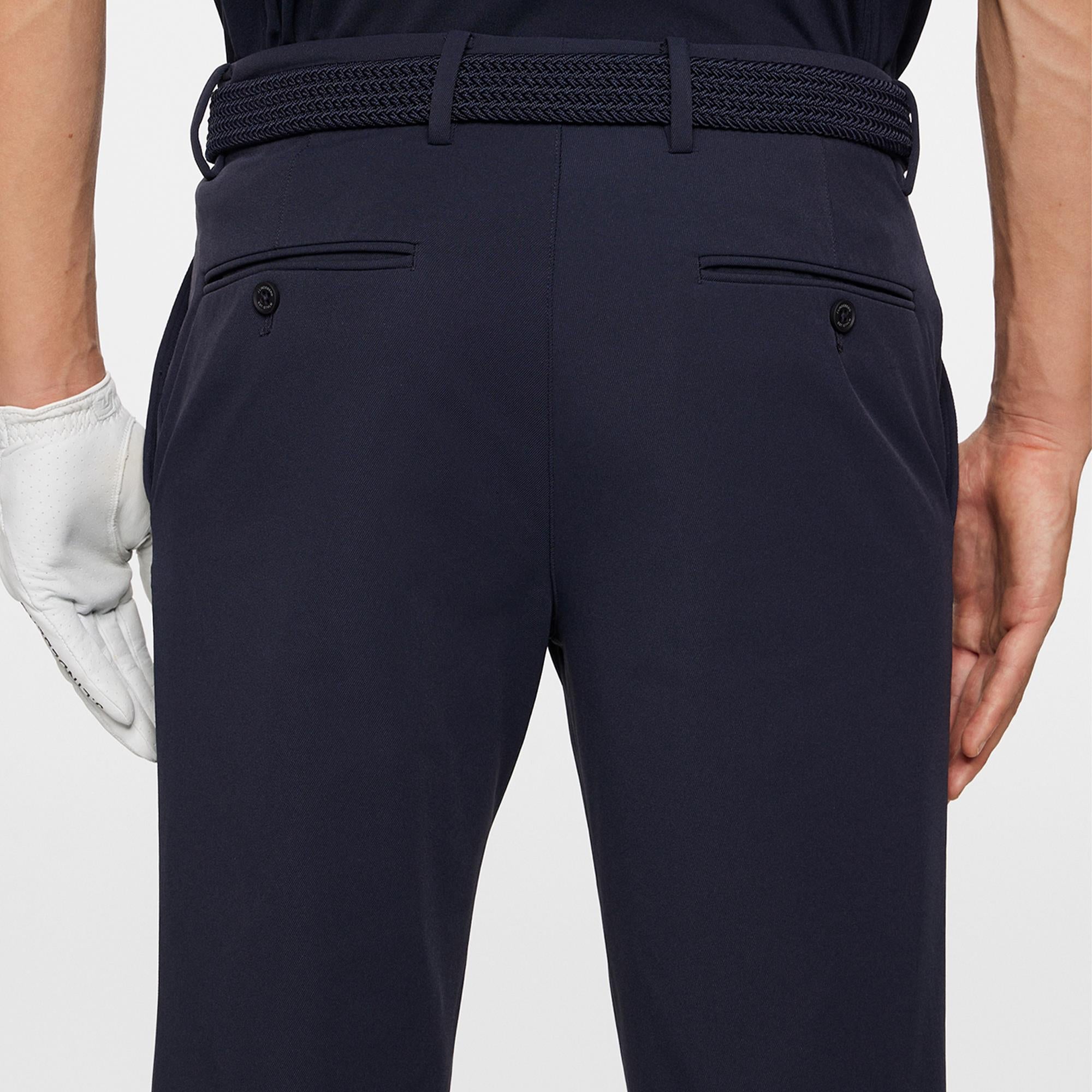 J Lindeberg Axil Fleece Twill Mens Golf Pant Navy-30/30