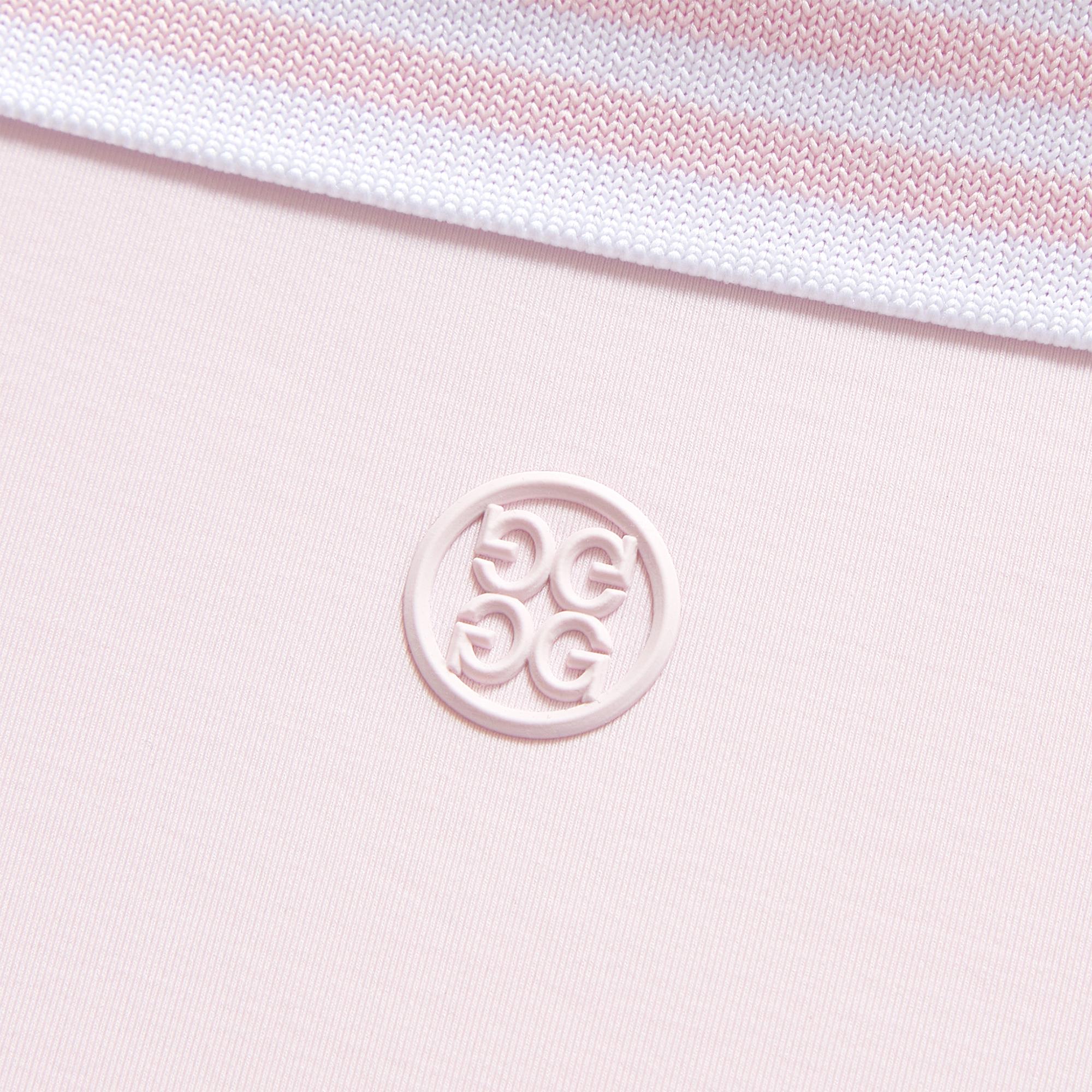 G/FORE Silky Tech Nylon Quarter Zip Ladies Golf Polo Shirt Blush