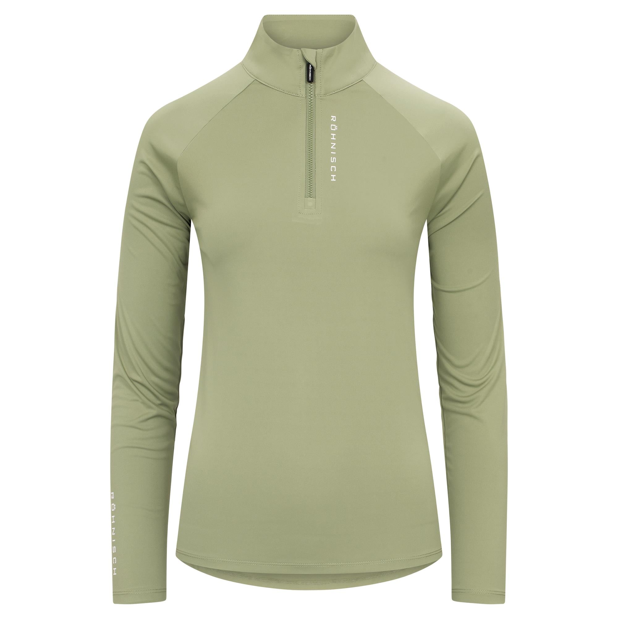 Rohnisch Addy Long Sleeve Ladies Polo Shirt Sage Green