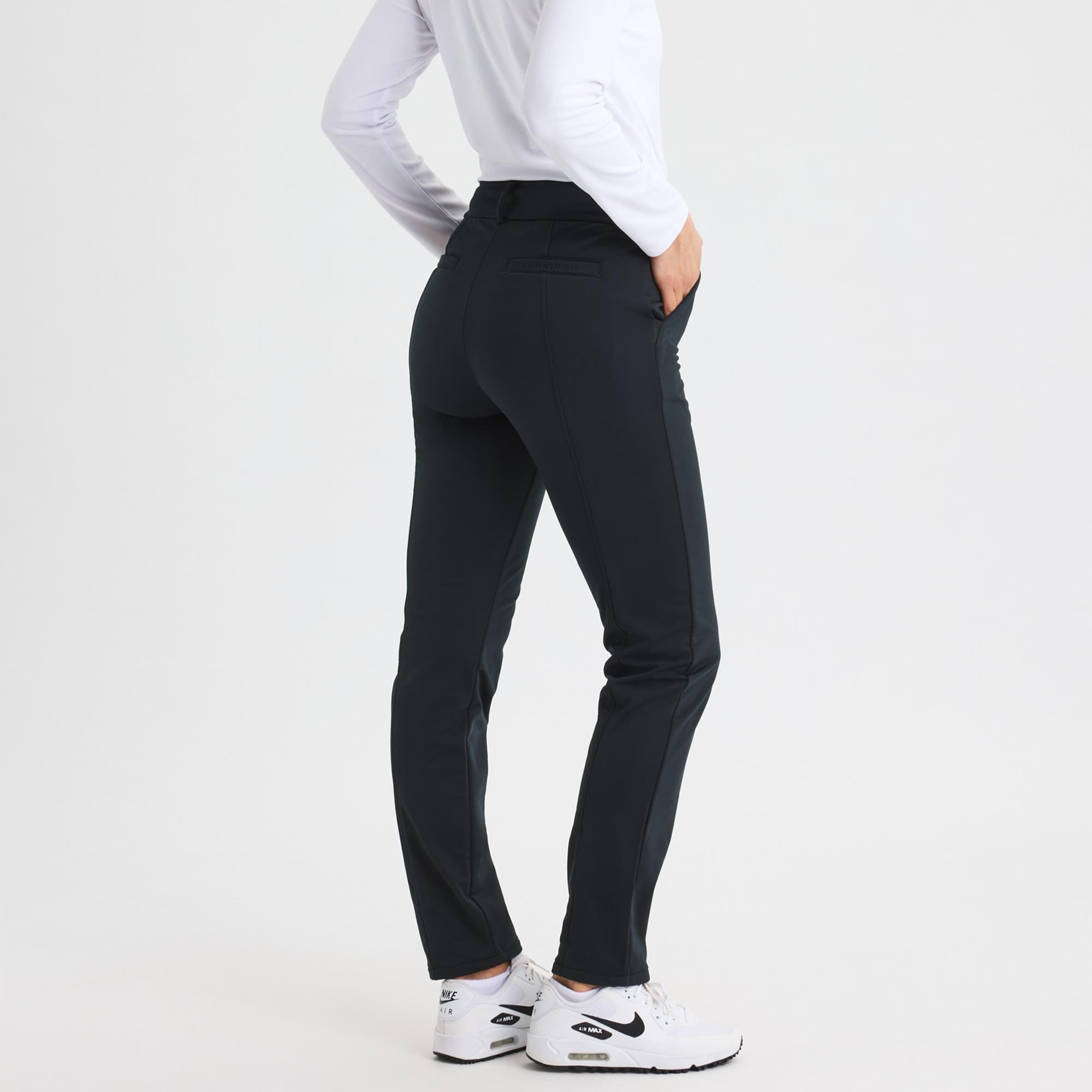 Rohnisch Thermal Stretch Pull On Ladies Winter Golf Trousers Black
