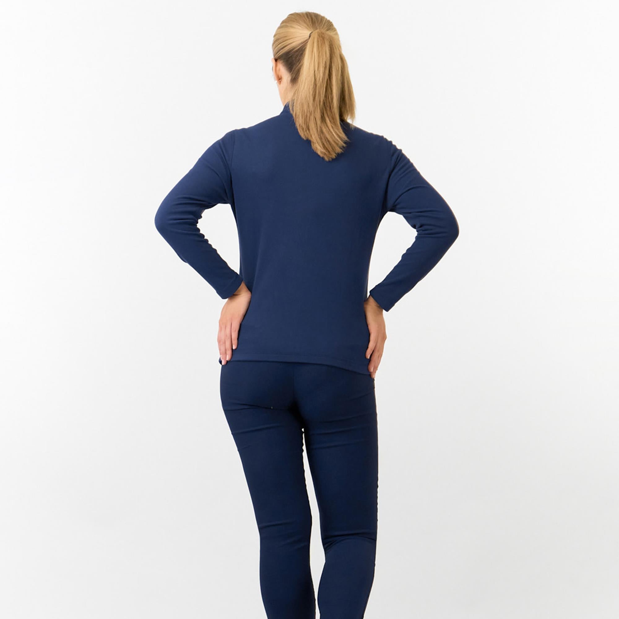 Pure Golf Iris Super Soft  Quarter Zip Ladies Golf Mid Layer Navy