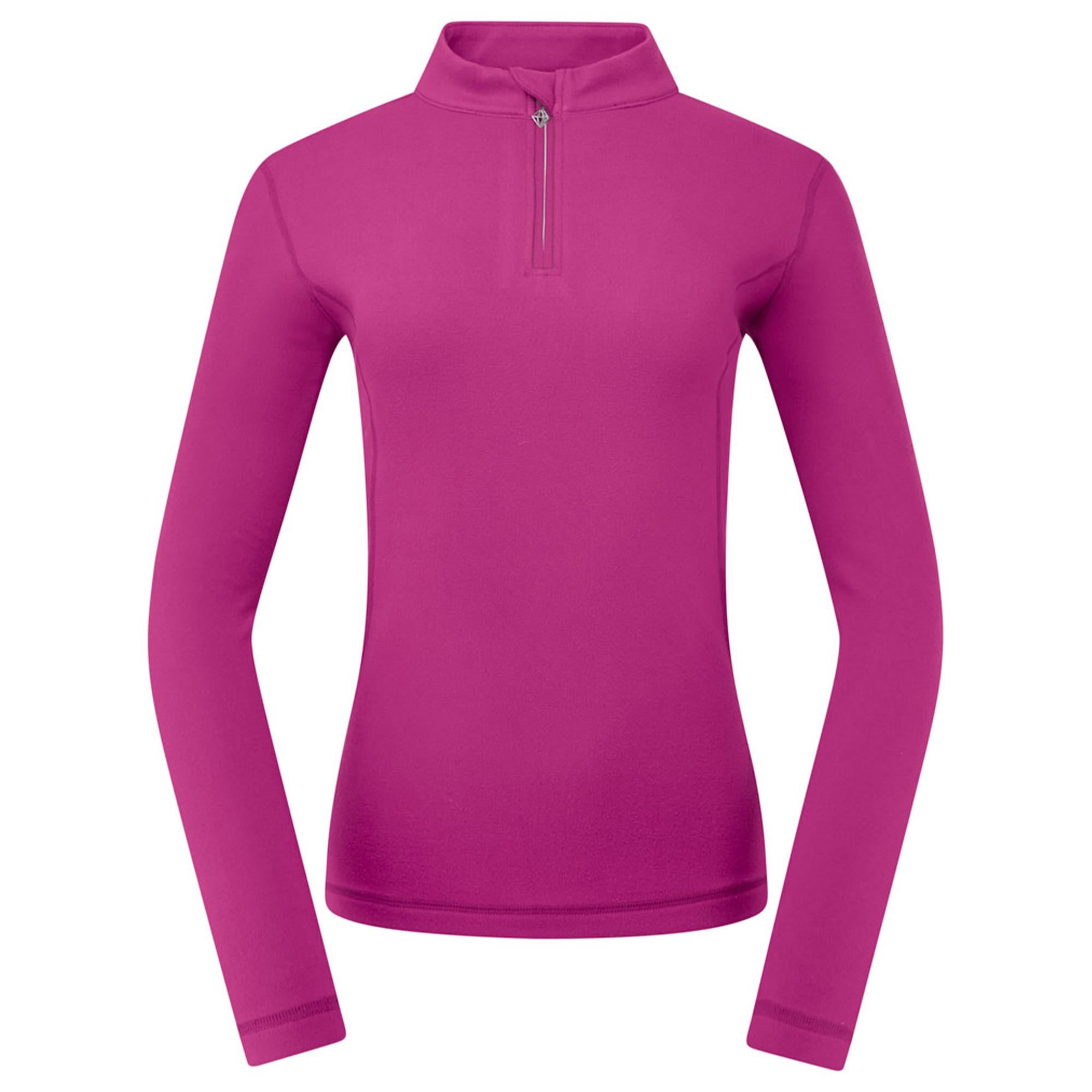 Pure Golf Iris Super Soft  Quarter Zip Ladies Golf Mid Layer Plum